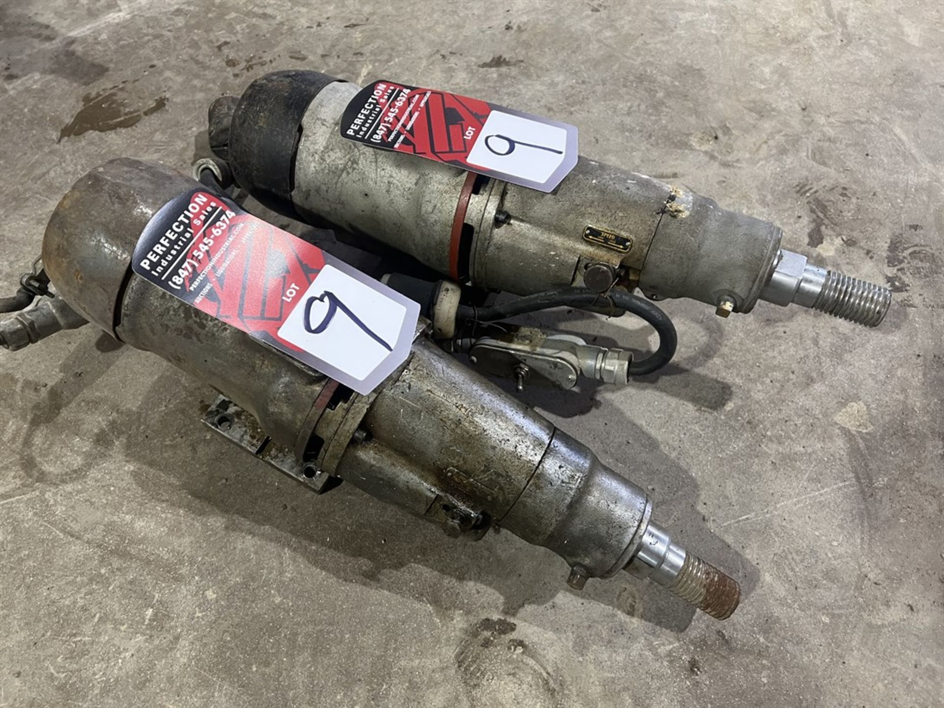 Lot of (2) CORE BORE 2-Speed 748 Core Drill Motor, (Dove Tail Not Included)