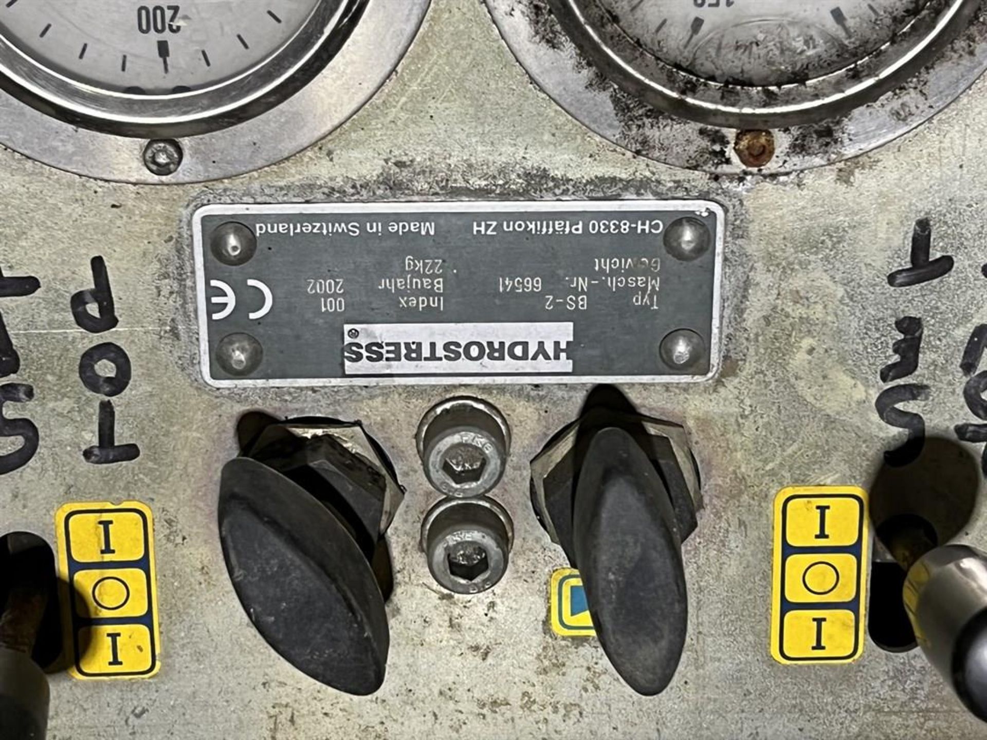 HYDROSTRESS BS-2 Hydraulic Remote Control System, (Single Pump) s/n 66541, w/ 26' Hydraulic Lines - Image 5 of 6