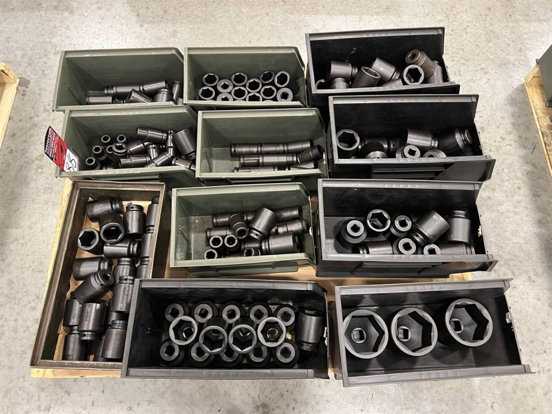 Pallet of 3/4" Drive Impact Sockets up to 3-3/8"