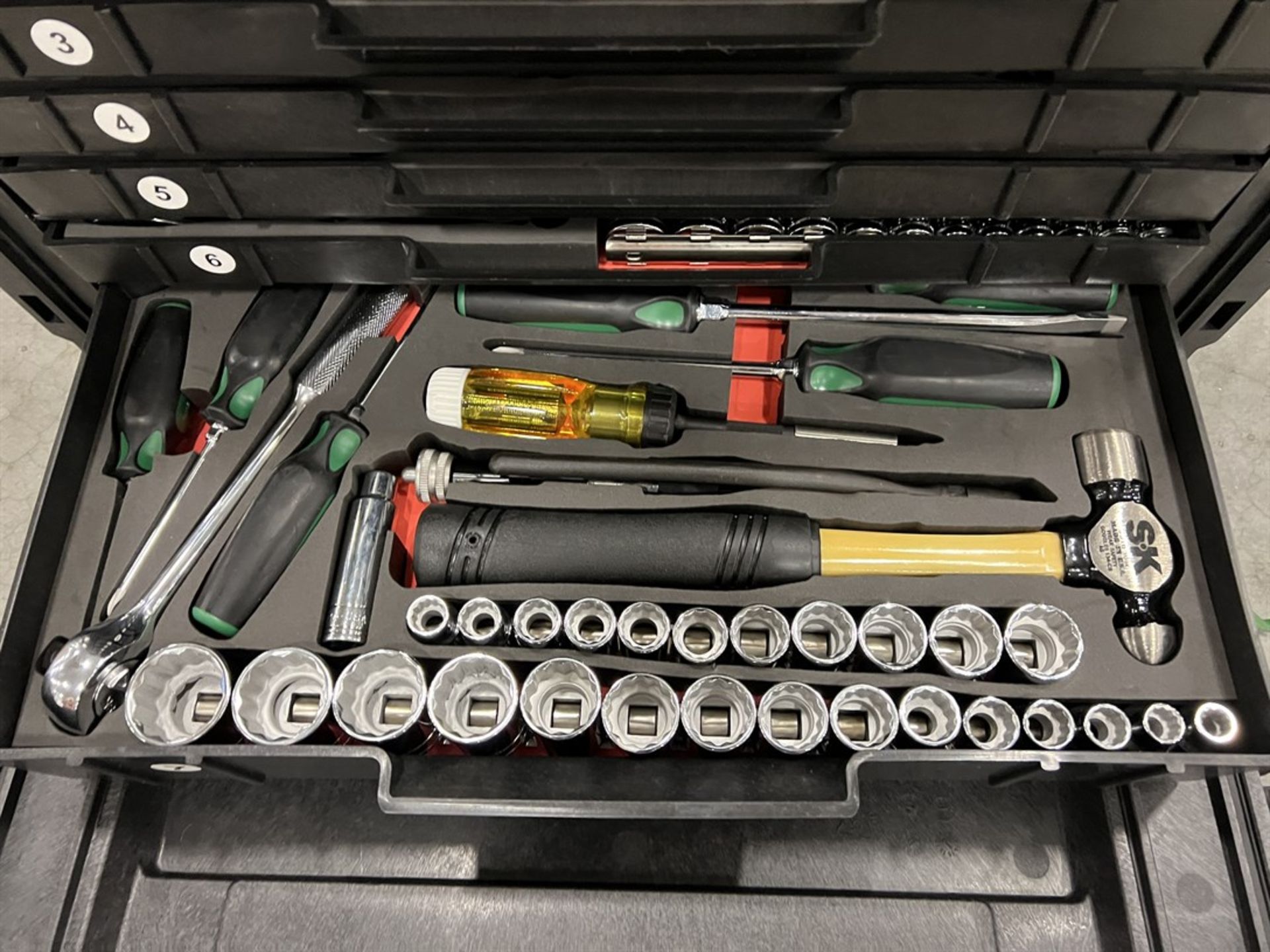 SK TOOL General Mechanics Complete Tool Kit, Including Pelican Case, Sockets, Rachets, Key Set, - Image 10 of 10