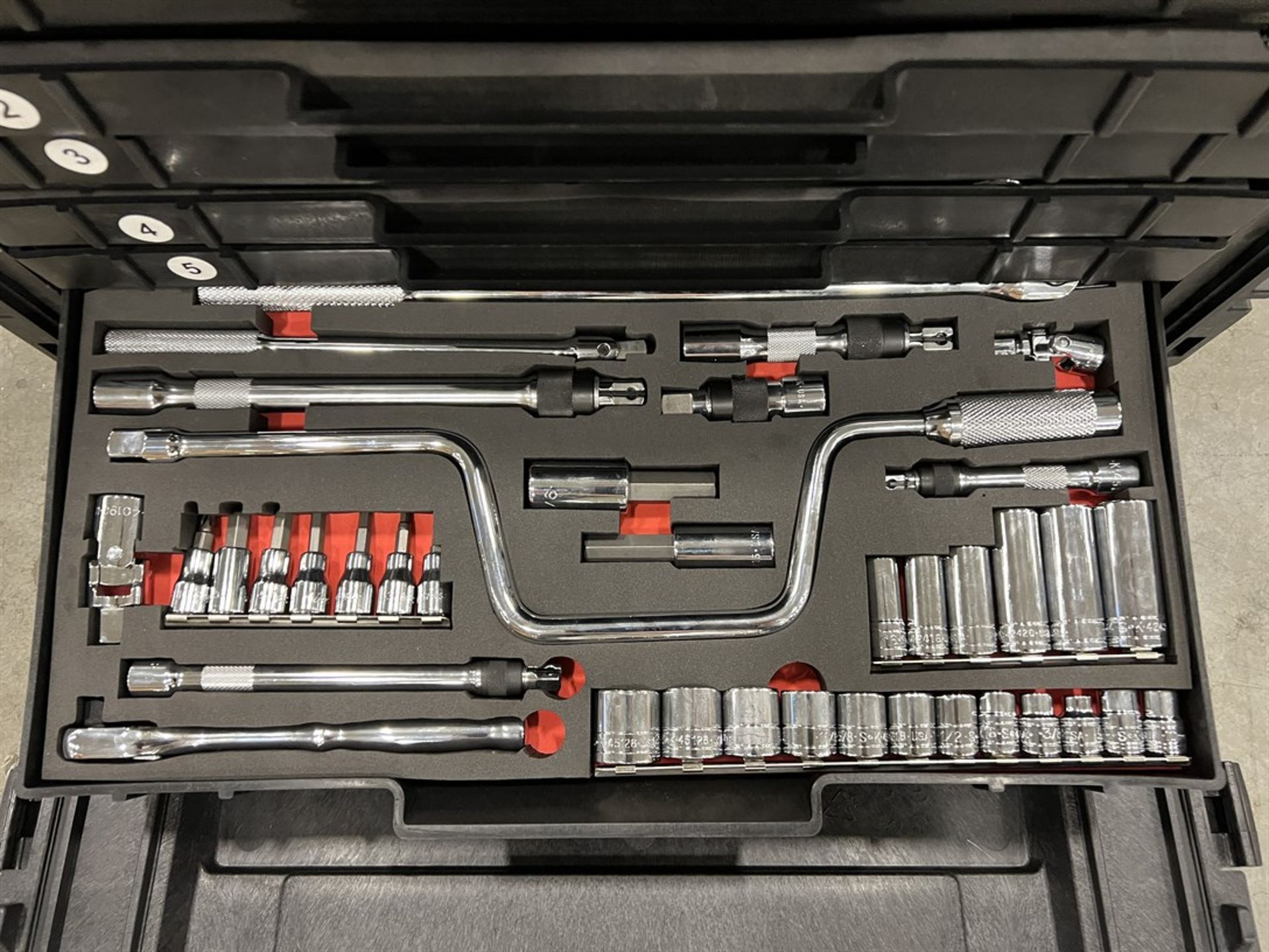 SK TOOL General Mechanics Complete Tool Kit, Including Pelican Case, Sockets, Rachets, Key Set, - Image 10 of 11
