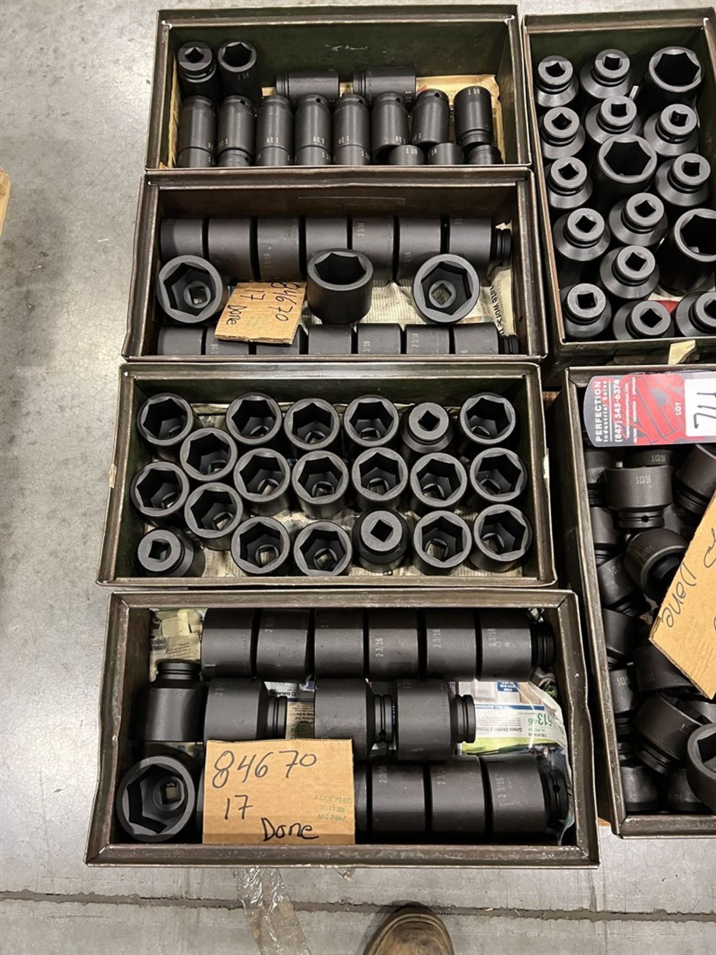 Pallet of 3/4" Drive Impact Sockets from 1-1/4" to 2-3/16" - Image 2 of 4