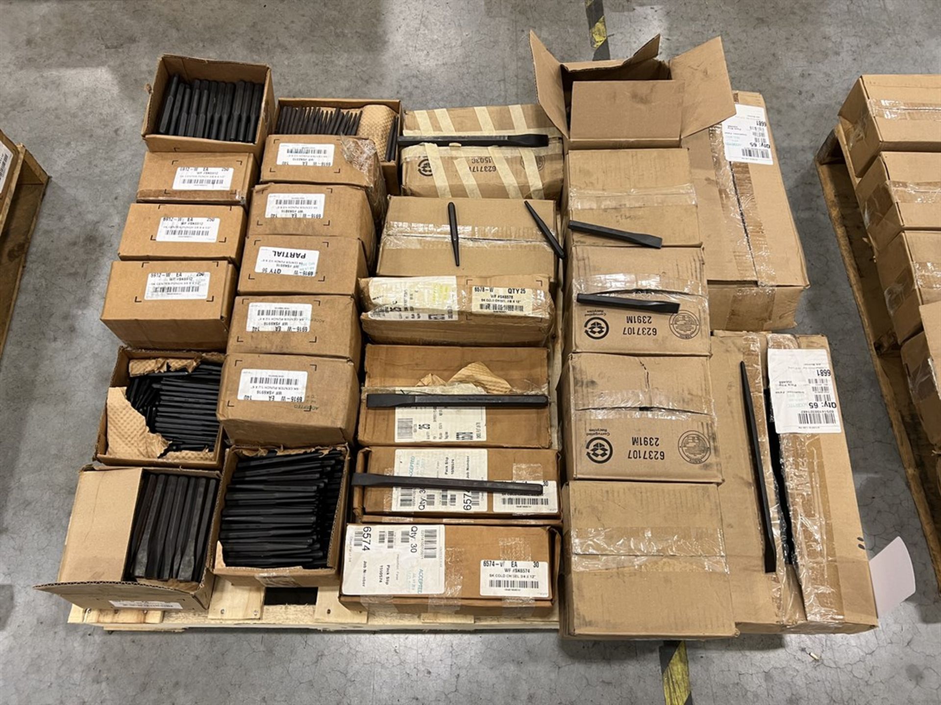 Pallet of Assorted Punches and Chisels