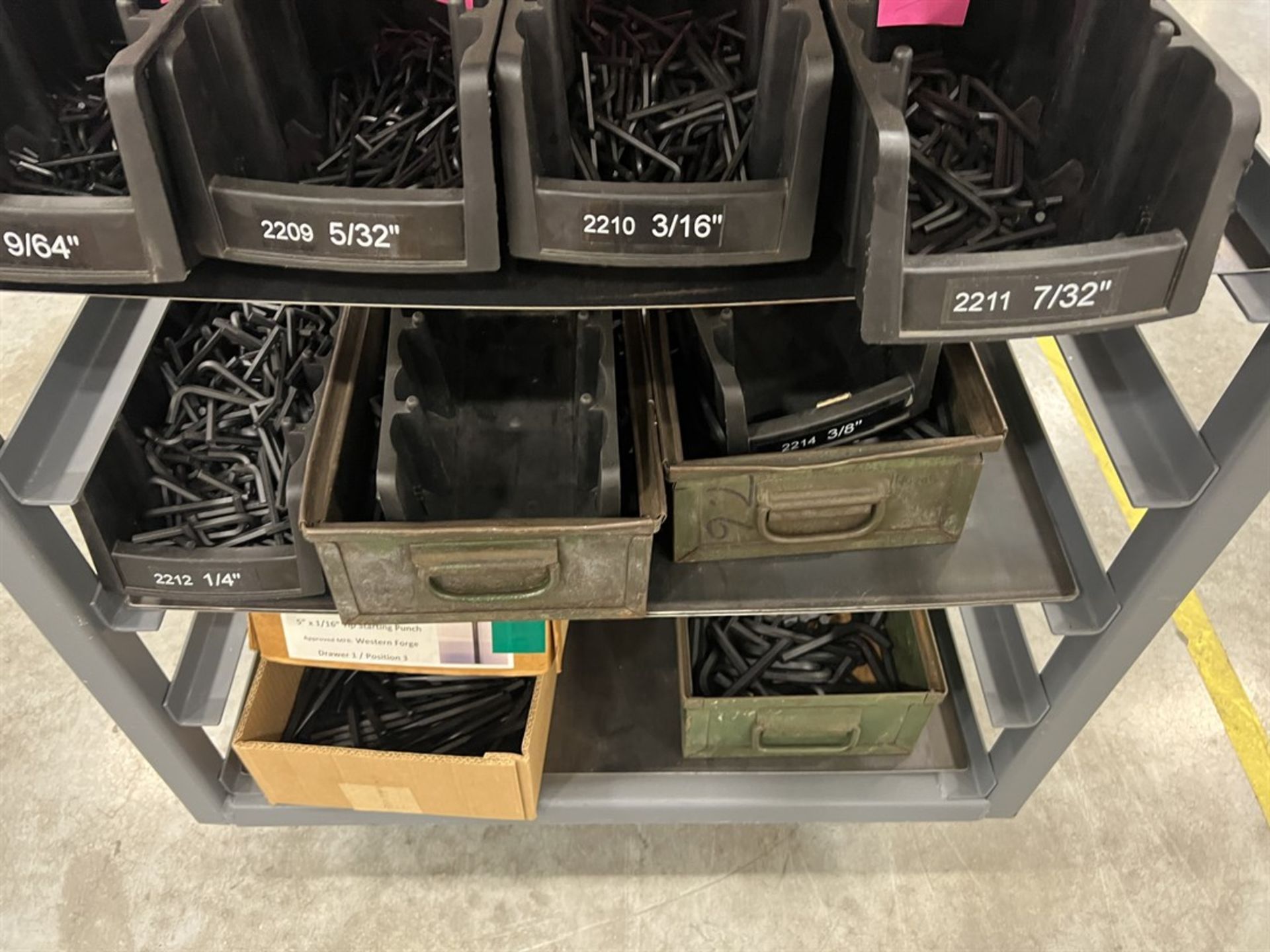Rolling Carts w/ Assorted Hex Keys - Image 8 of 8