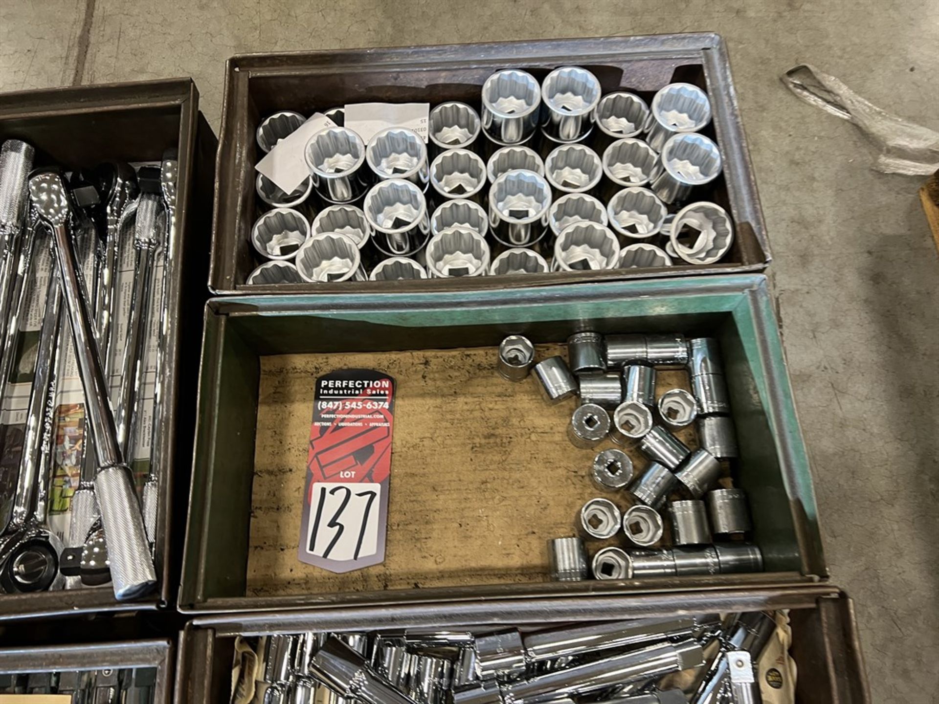 Pallet of 3/4" Drive Chrome Sockets up to 2" w/ 3/4" Ratchets and Extensions - Image 5 of 6