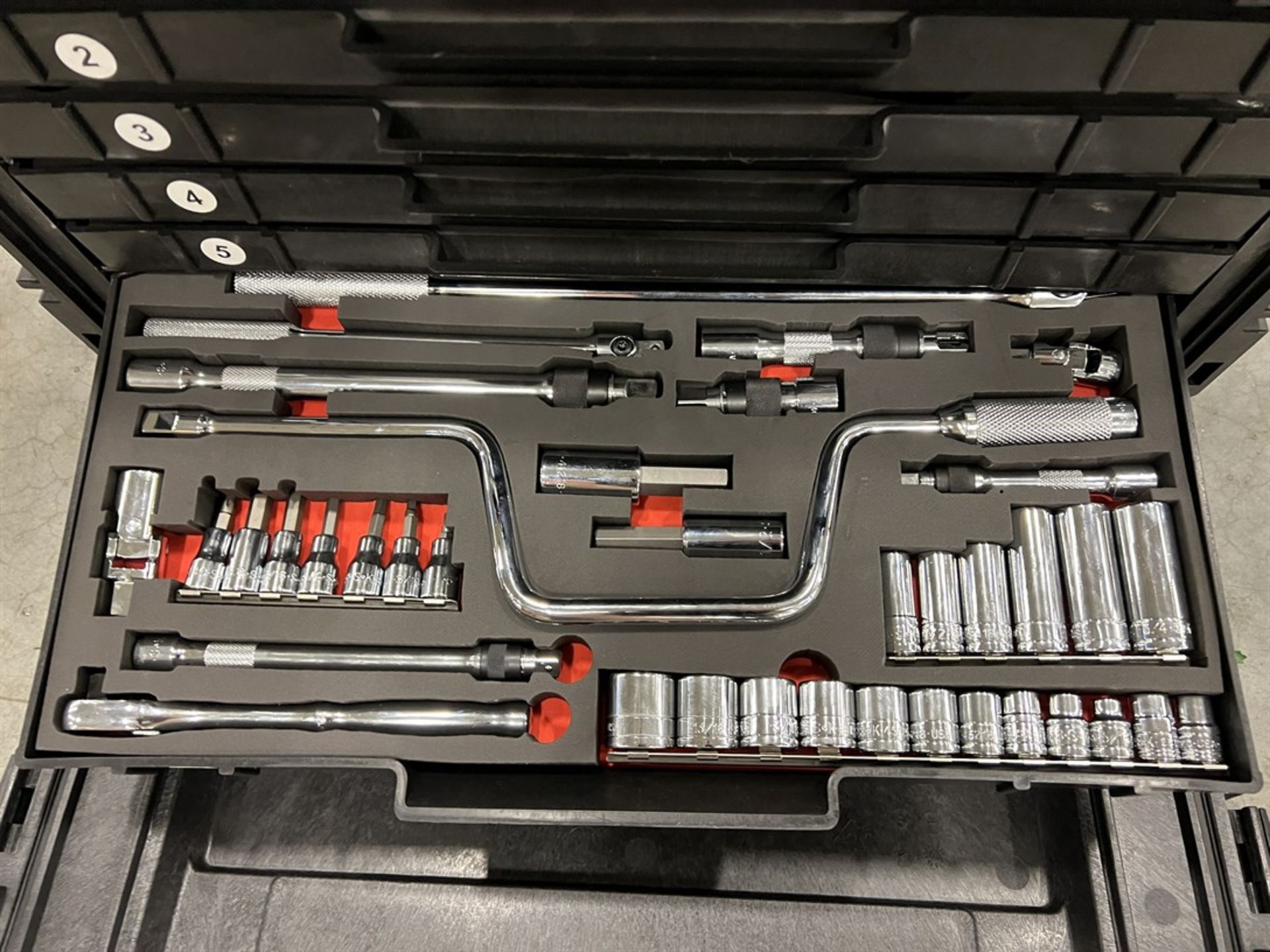 SK TOOL General Mechanics Complete Tool Kit, Including Pelican Case, Sockets, Rachets, Key Set, - Image 9 of 10