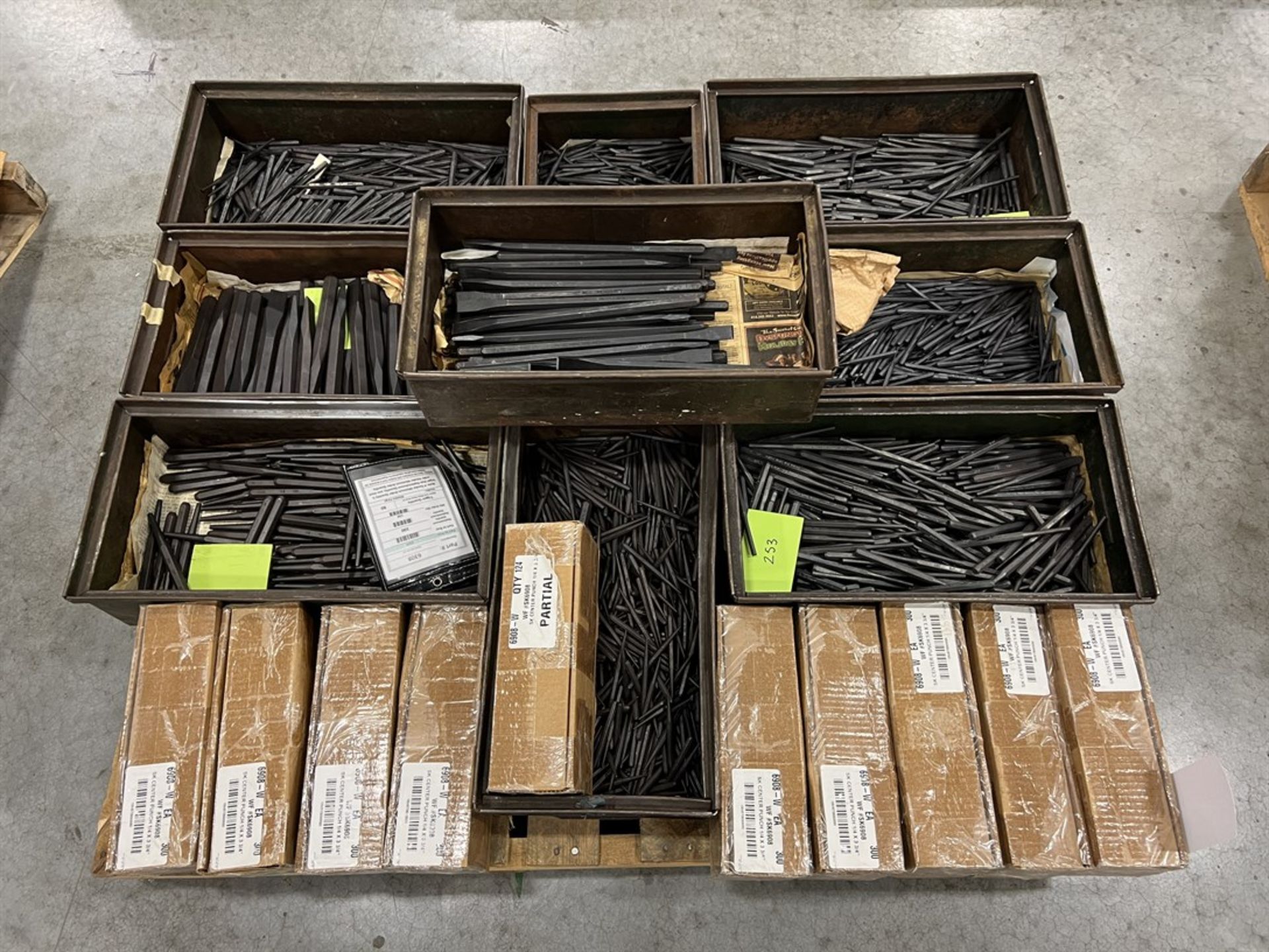 Pallet of Assorted Punches and Chisels