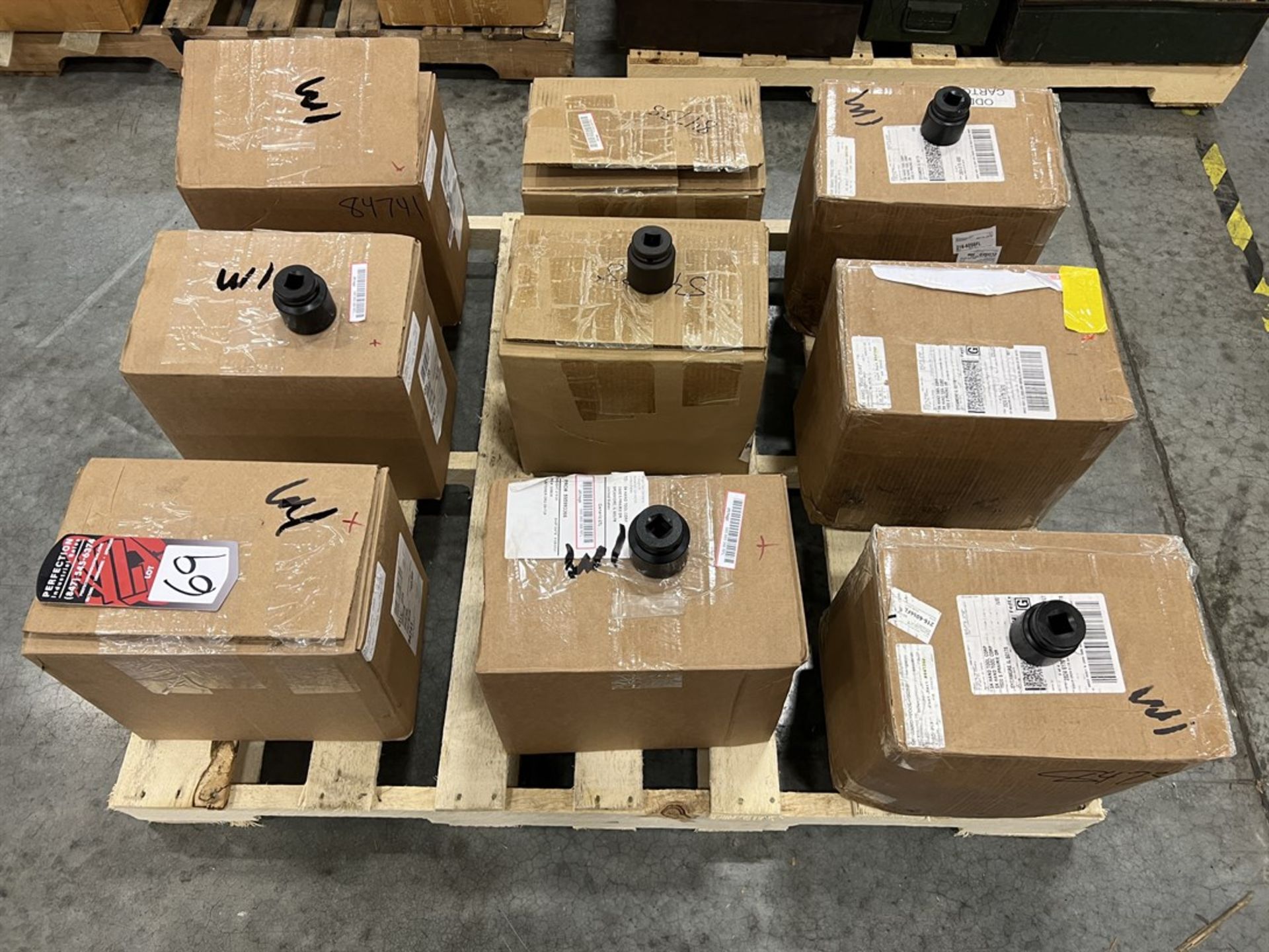 Pallet of 3/4" Drive Impact Sockets from 36-41mm