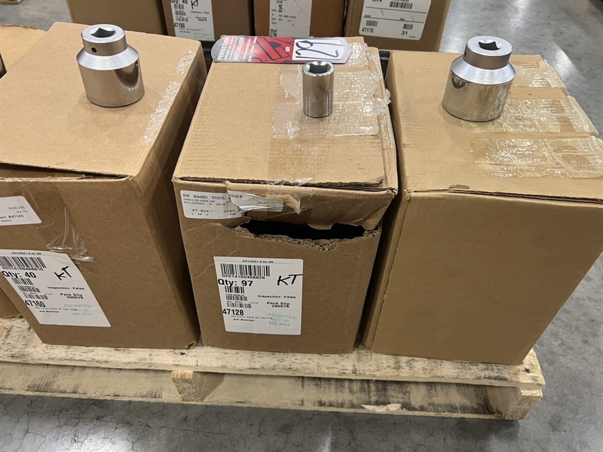 Pallet of 3/4" Drive Chrome Sockets up to 2-3/8" w/ 3/4" Extensions - Image 2 of 5