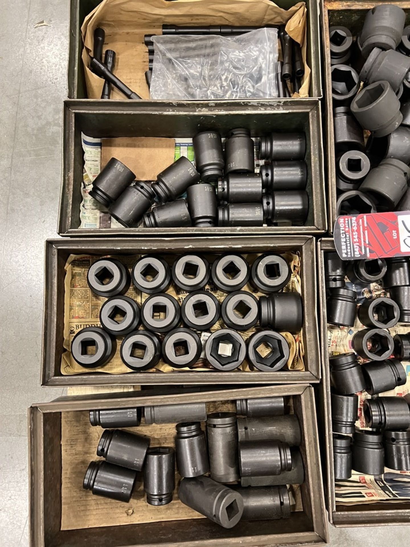 Pallet of 1/2", 3/4" and 1" Drive Impact Sockets up to 50mm and 2-1/16" - Image 2 of 4