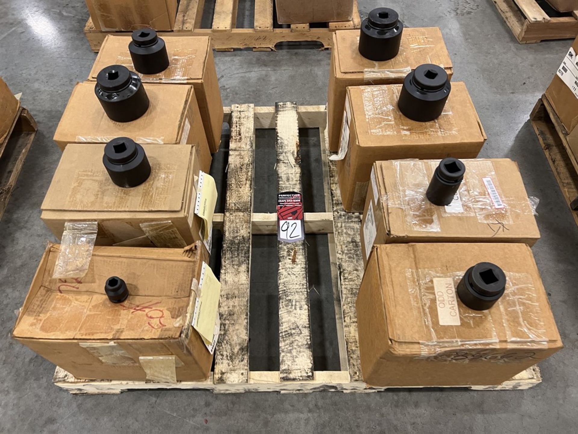 Pallet of 3/4" and 1" Drive Impact Sockets up to 3-3/8"