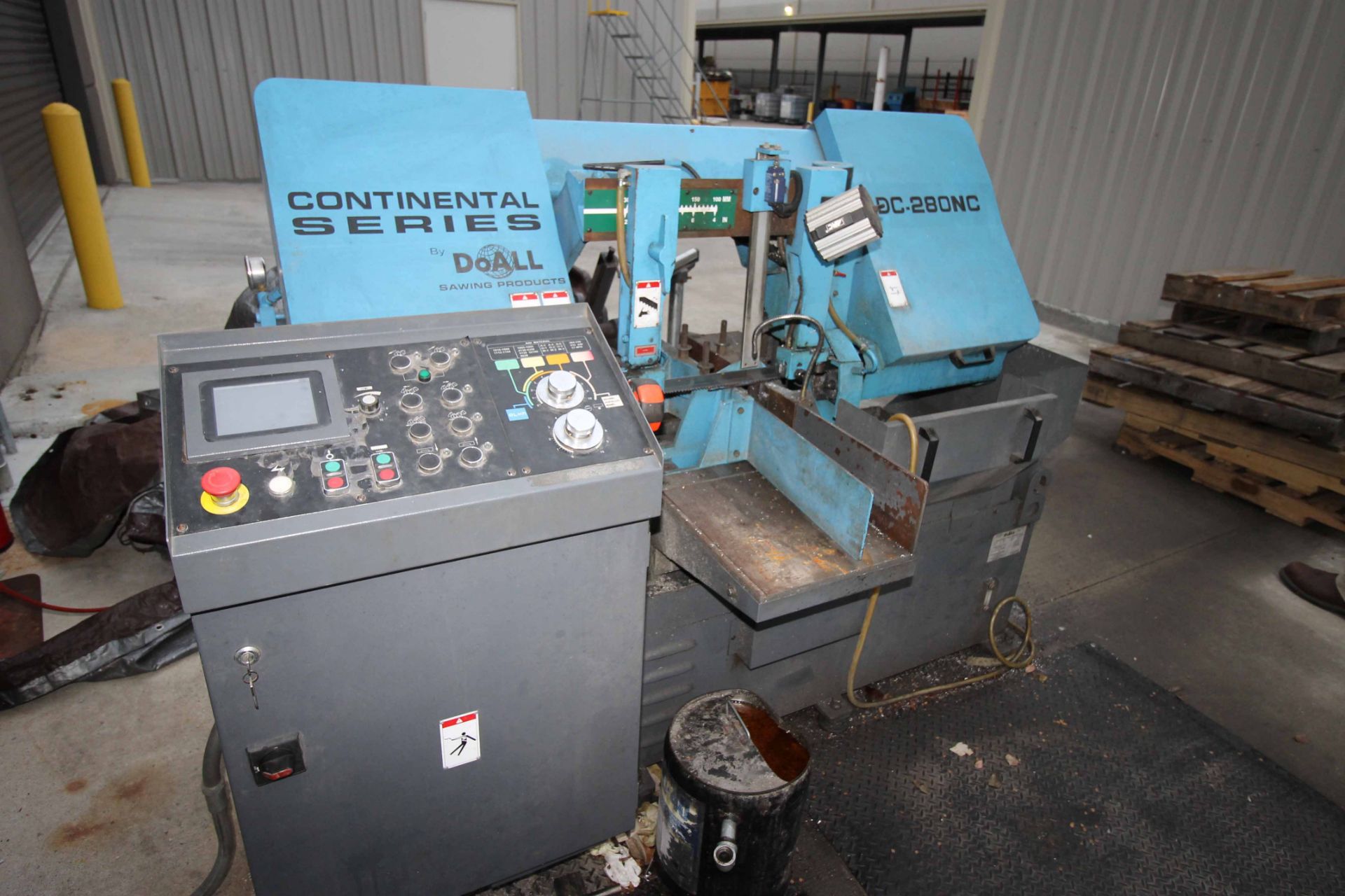 HORIZONTAL BANDSAW, DOALL CONTINENTAL SERIES MDL. DC-280NC, new 2018, 11-3/4” x 11” cap., pwr. - Image 3 of 6