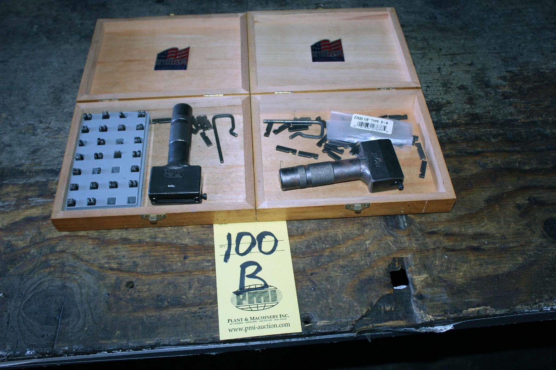 LOT OF INTERCHANGEABLE STEEL STAMP SETS, CH HANSON