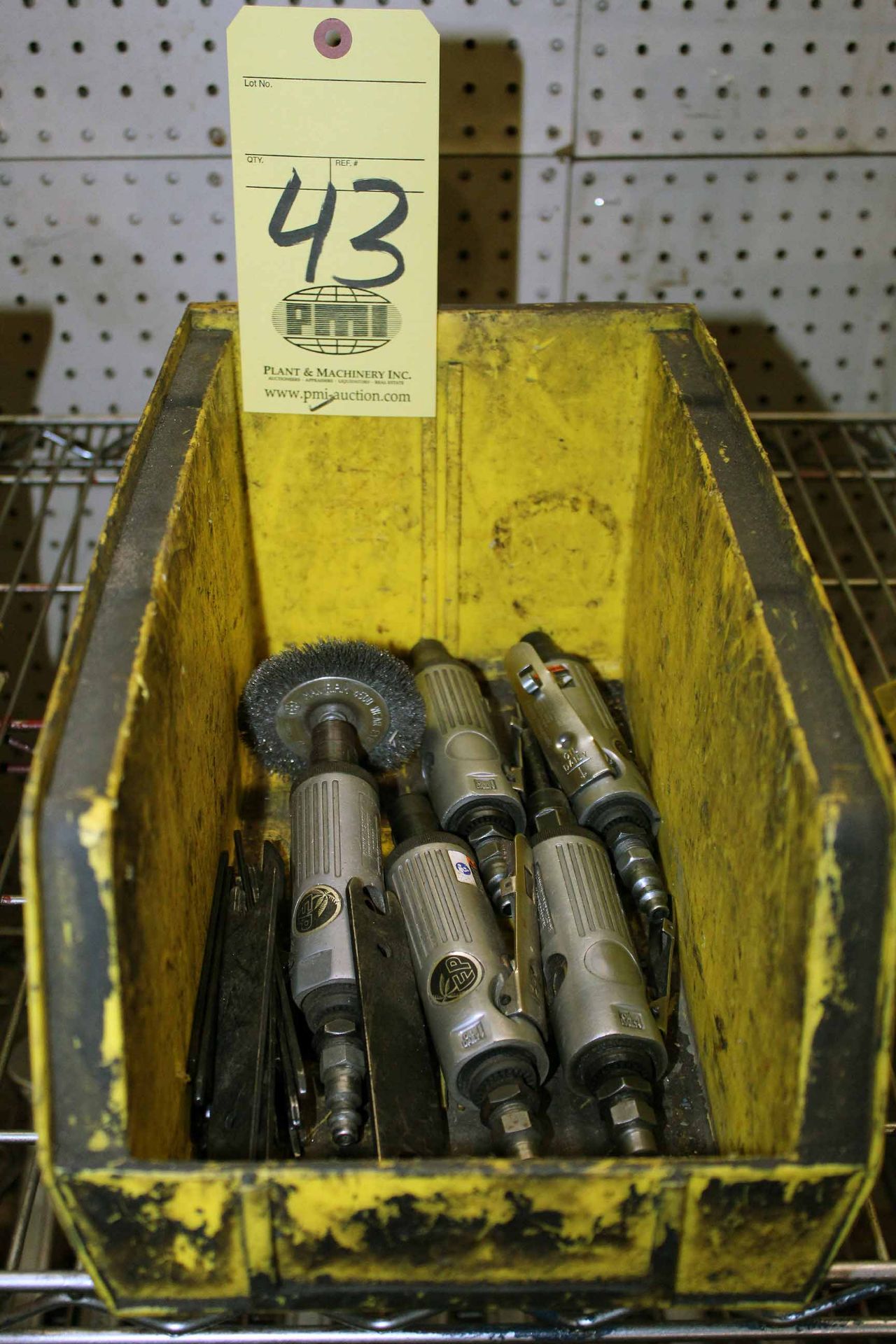 LOT OF PNEUMATIC STRAIGHT DIE GRINDERS (5)