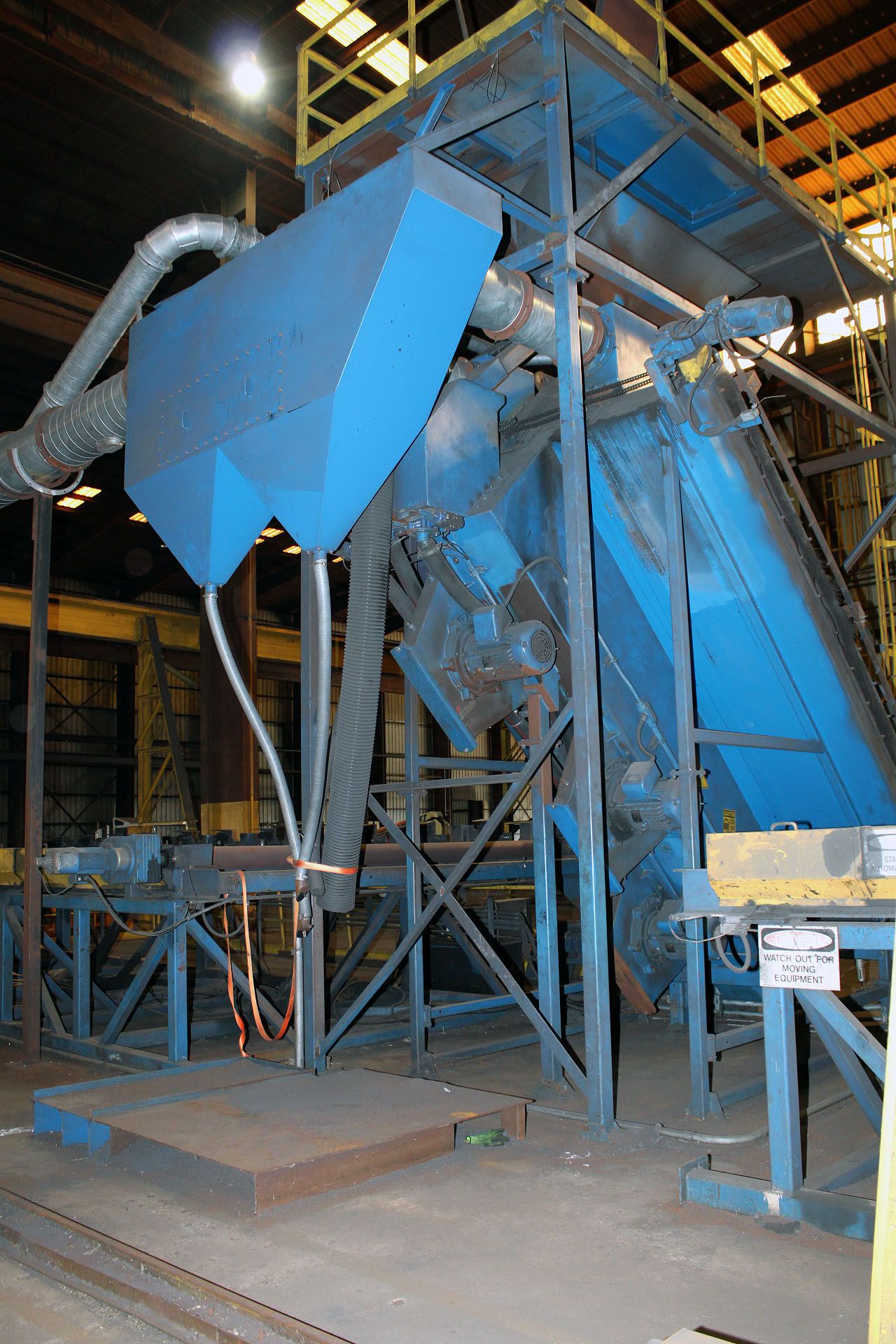 VERTICAL PLATE BLASTING MACHINE, WHEELABRATOR, new 2011, (6) 24" direct drive blast wheels, 45 - Bild 6 aus 21