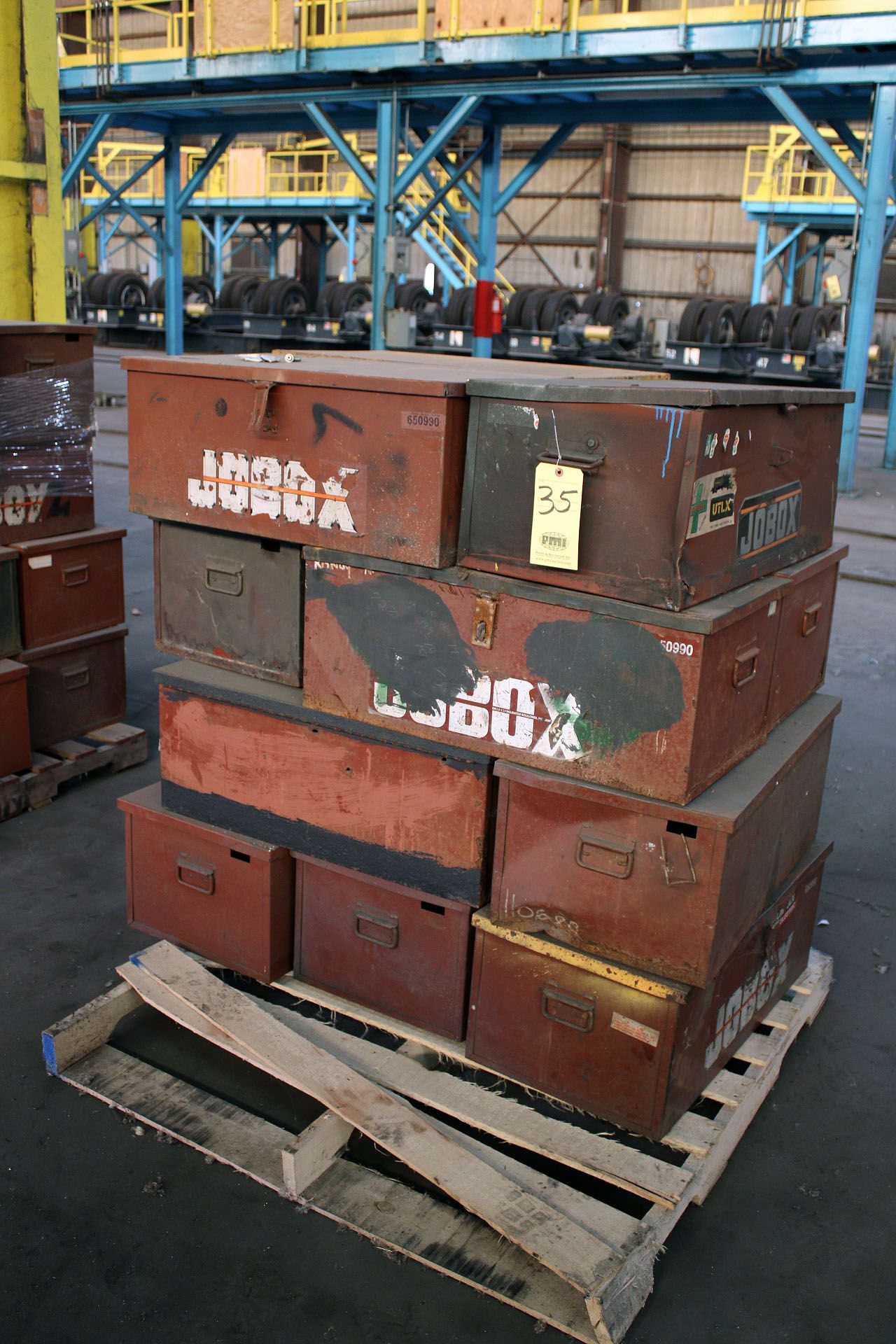 LOT OF TOOLBOXES (approx. 11), JOBOX MDL. 650990 (on one pallet)