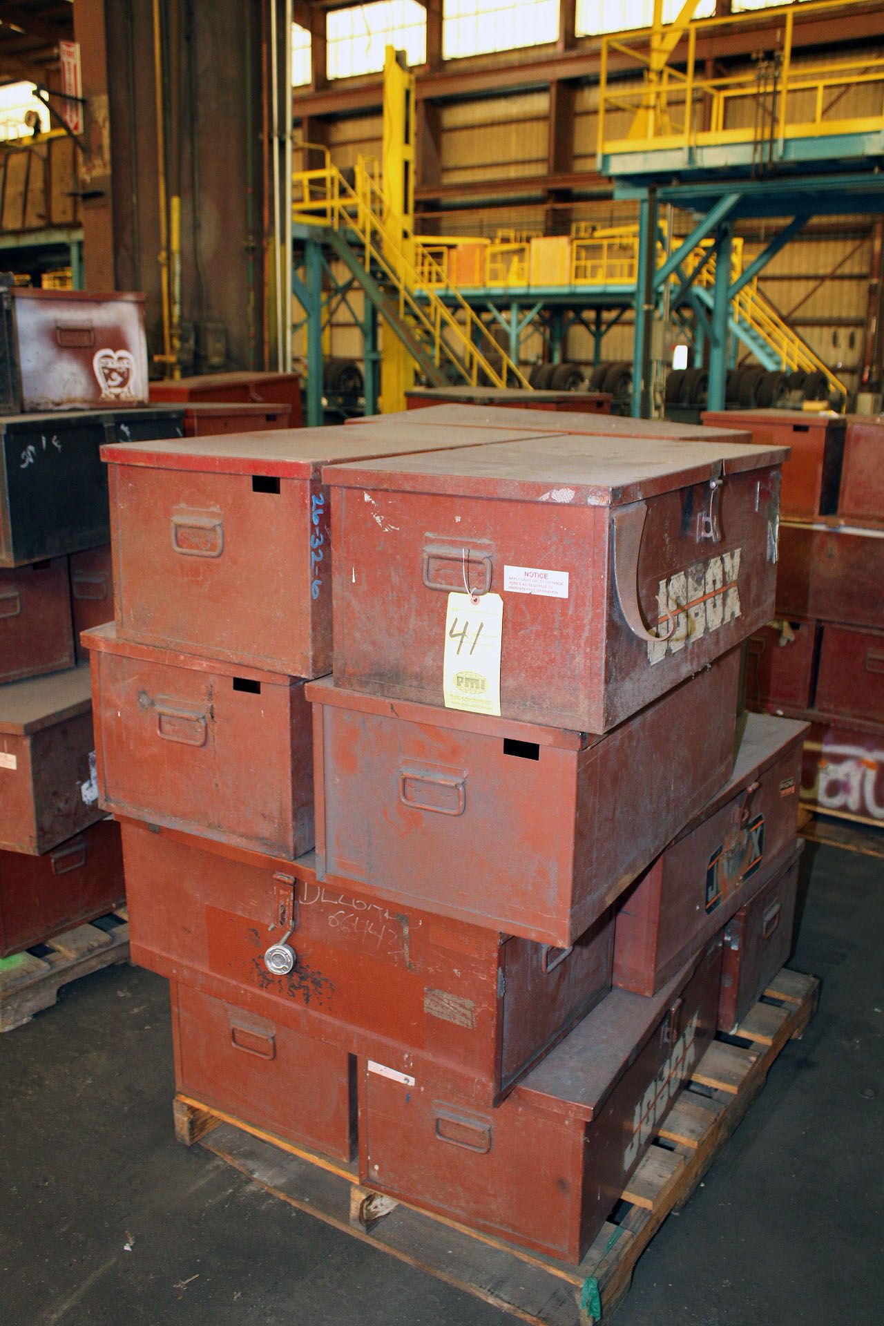 LOT OF TOOLBOXES (approx. 11), JOBOX MDL. 650990 (on one pallet)