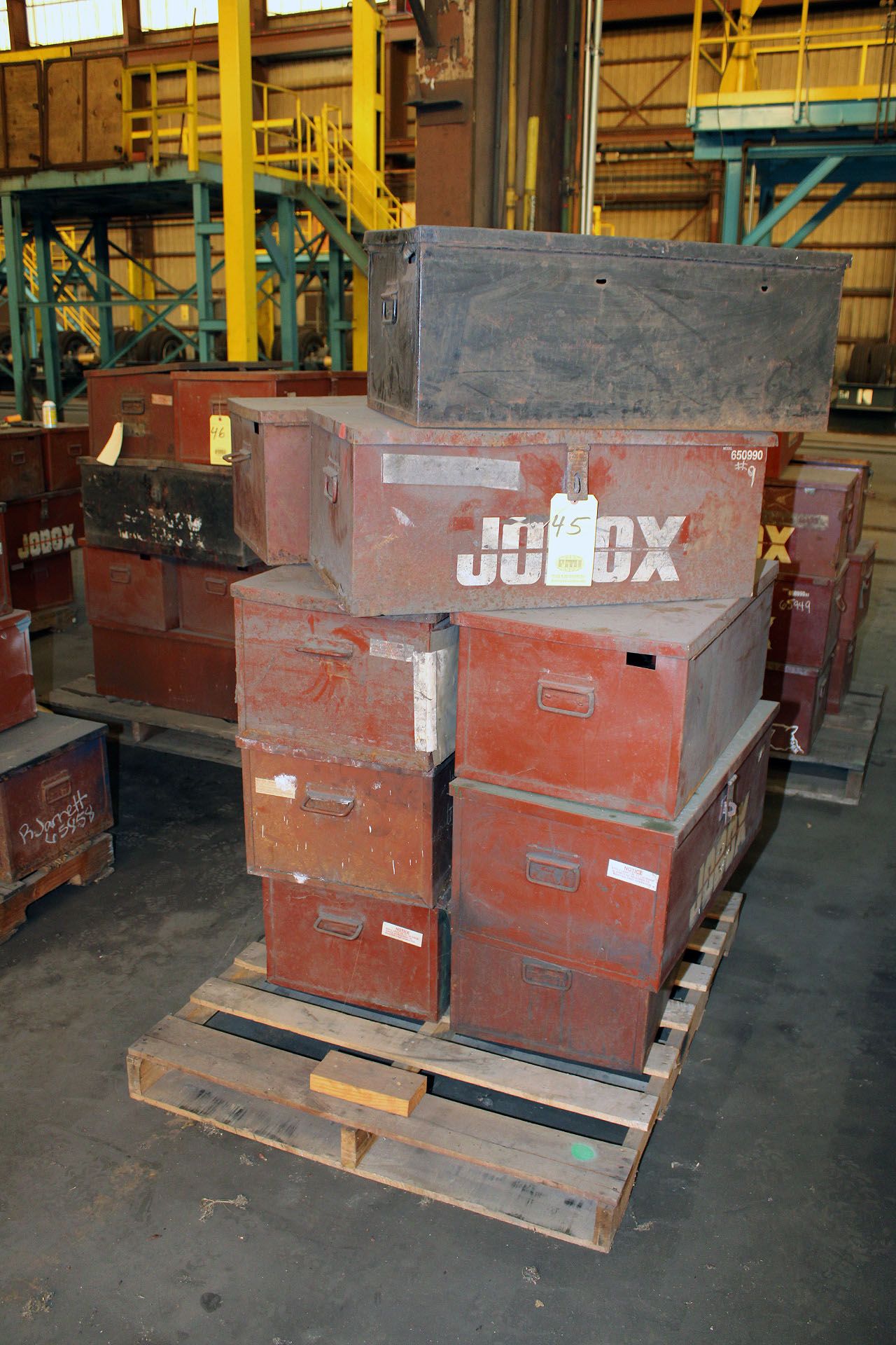 LOT OF TOOLBOXES (approx. 11), JOBOX MDL. 650990 (on one pallet)