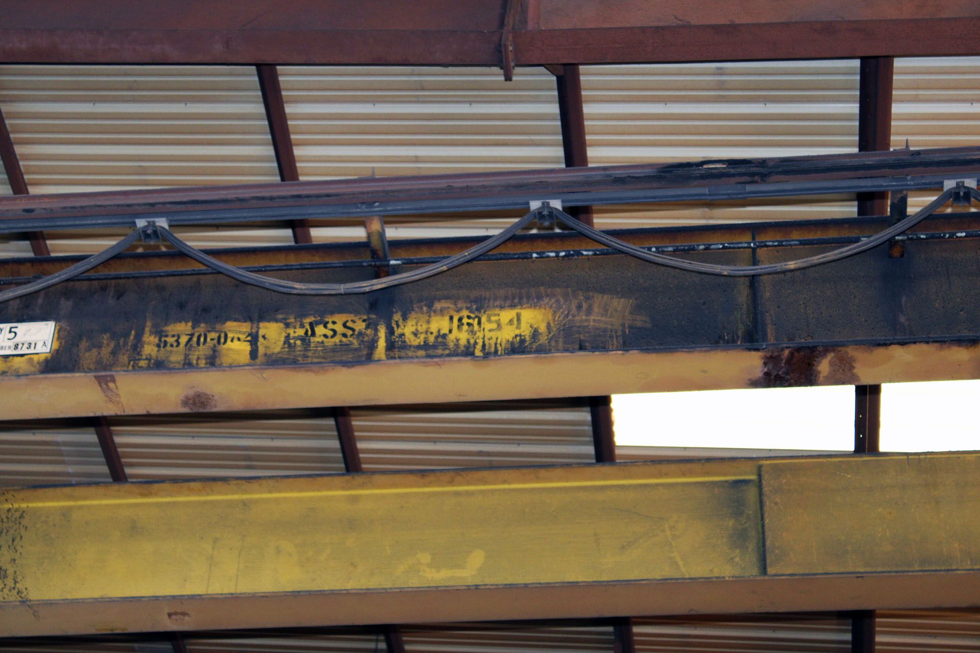 OVERHEAD BRIDGE CRANE, KRANCO 5 T. X APPROX. 62’ SPAN, approx. 26’ under hook, dbl. girder, top - Bild 4 aus 4