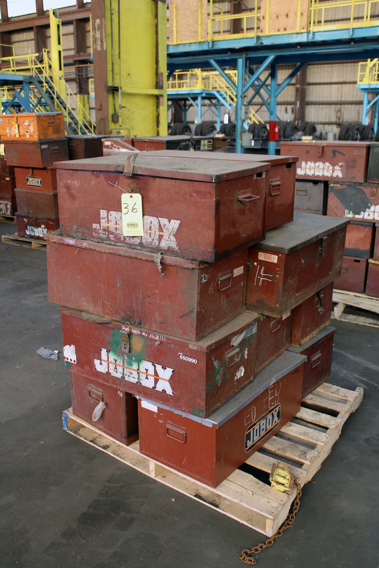 LOT OF TOOLBOXES (approx. 11), JOBOX MDL. 650990 (on one pallet)