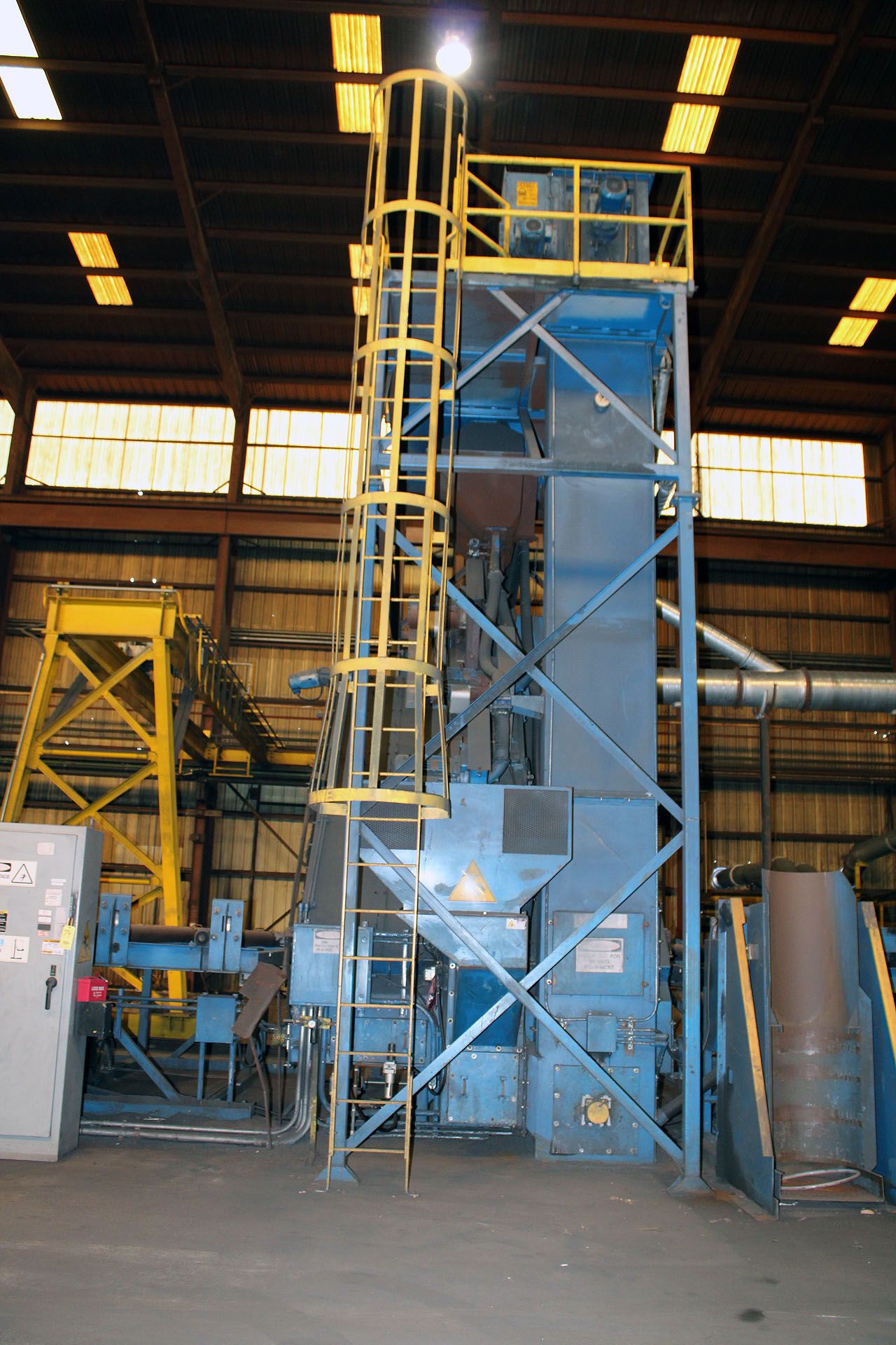 VERTICAL PLATE BLASTING MACHINE, WHEELABRATOR, new 2011, (6) 24" direct drive blast wheels, 45 - Bild 13 aus 21