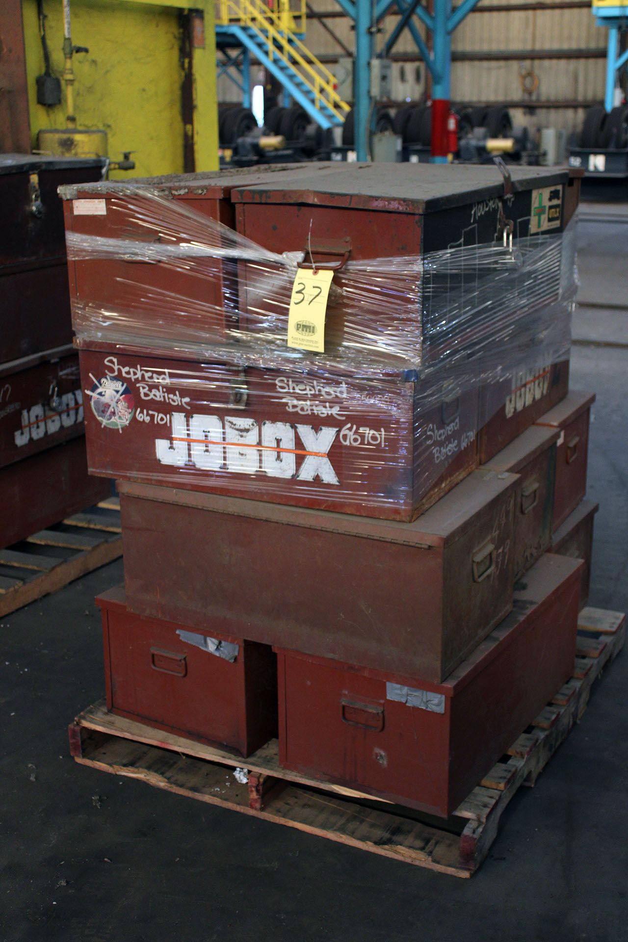 LOT OF TOOLBOXES (approx. 11), JOBOX MDL. 650990 (on one pallet)
