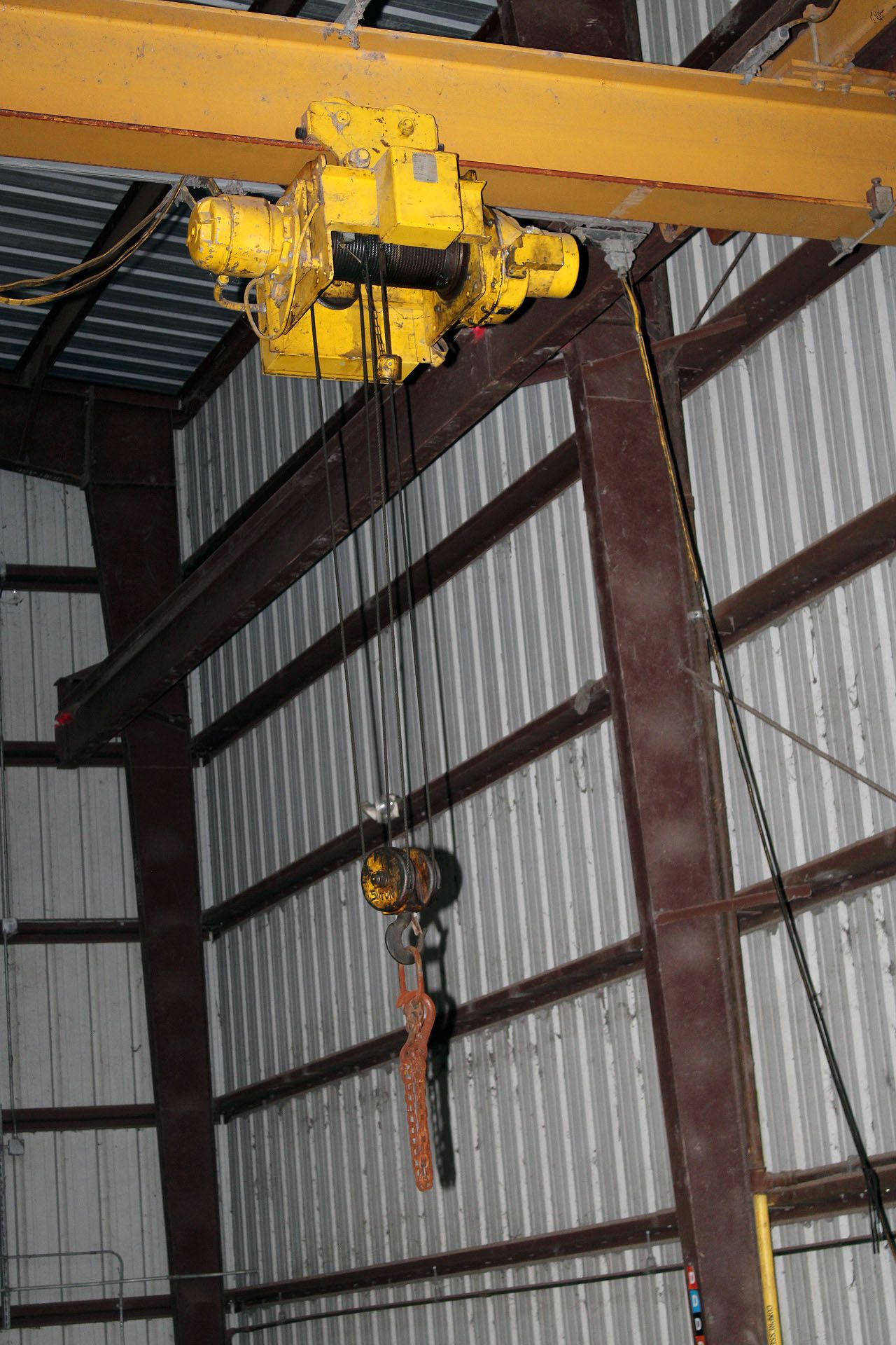 OVERHEAD BRIDGE CRANE, YALE, 5 T. X APPOX. 40' SPAN, APPROX. 17' UNDER HOOK, APPL. NO. 004, S/N A- - Bild 4 aus 7