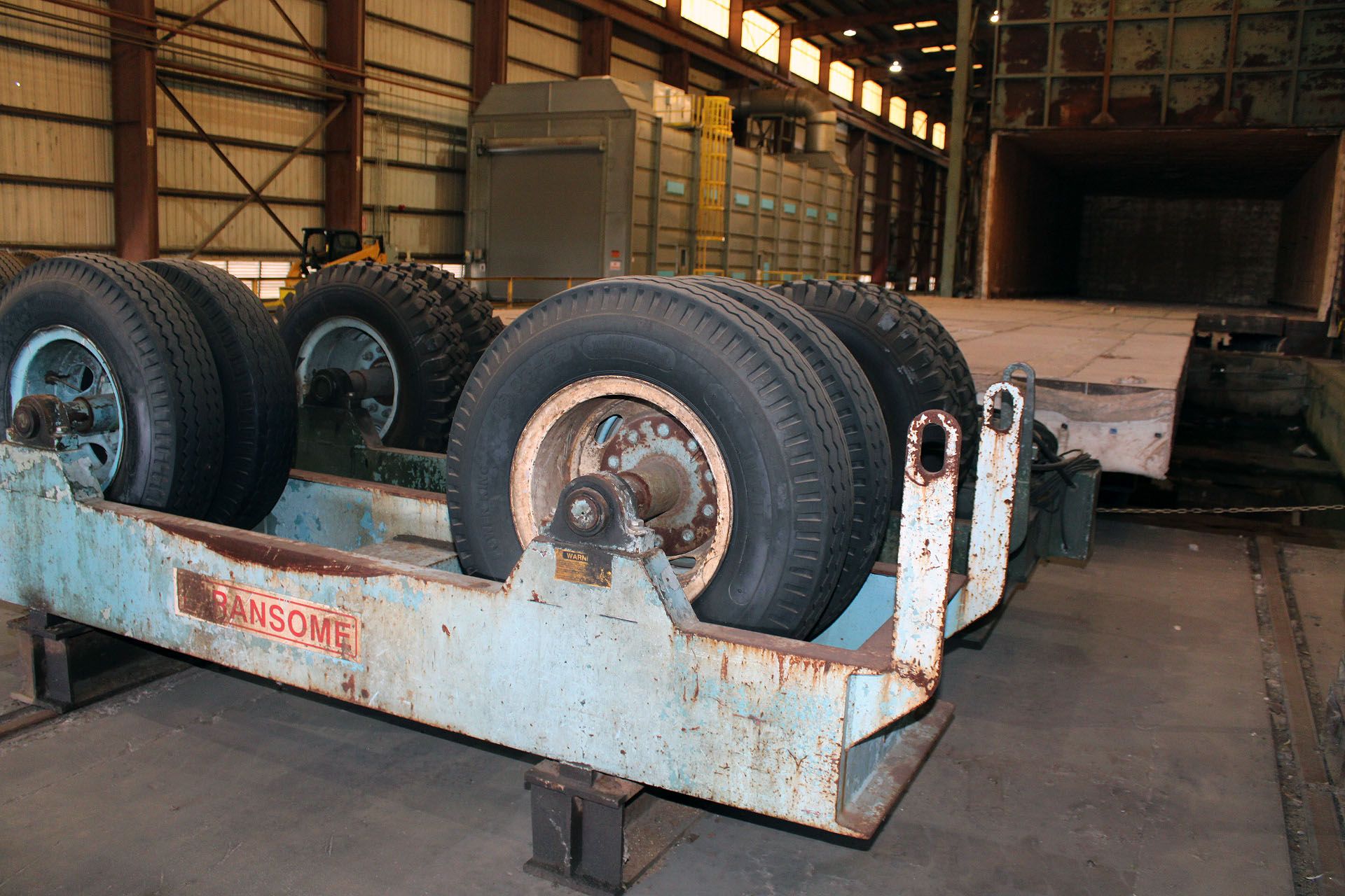 TURNING ROLL SET, RANSOME 45 T. CAP. SET, tire type, Mdl. DPRR-RT drive unit, S/N 3934038, Mdl. - Image 2 of 2