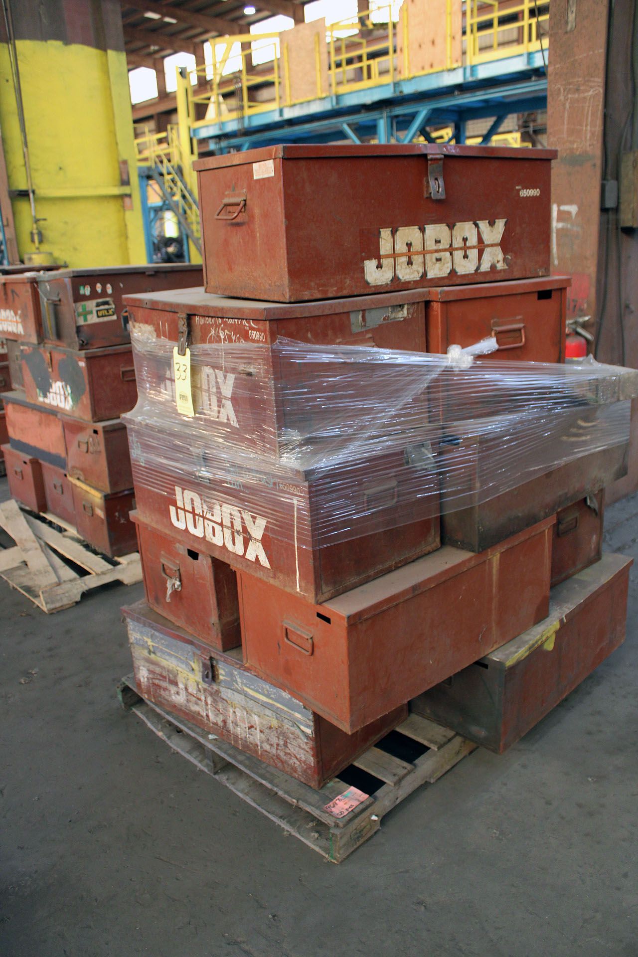 LOT OF TOOLBOXES (approx. 11), JOBOX MDL. 650990 (on one pallet)