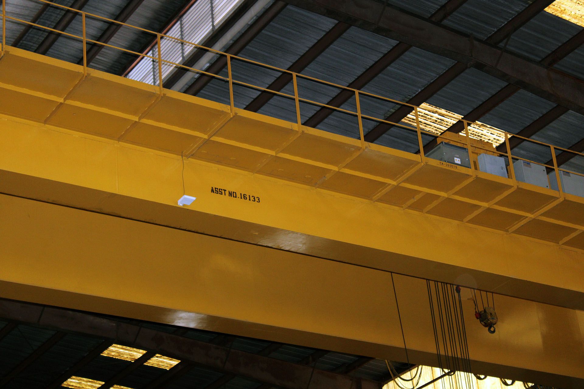 OVERHEAD BRIDGE CRANE, P&H ENGINEERING 40 T. X APPROX. 90’ SPAN, approx. 38’ under hook, dbl. - Bild 2 aus 5