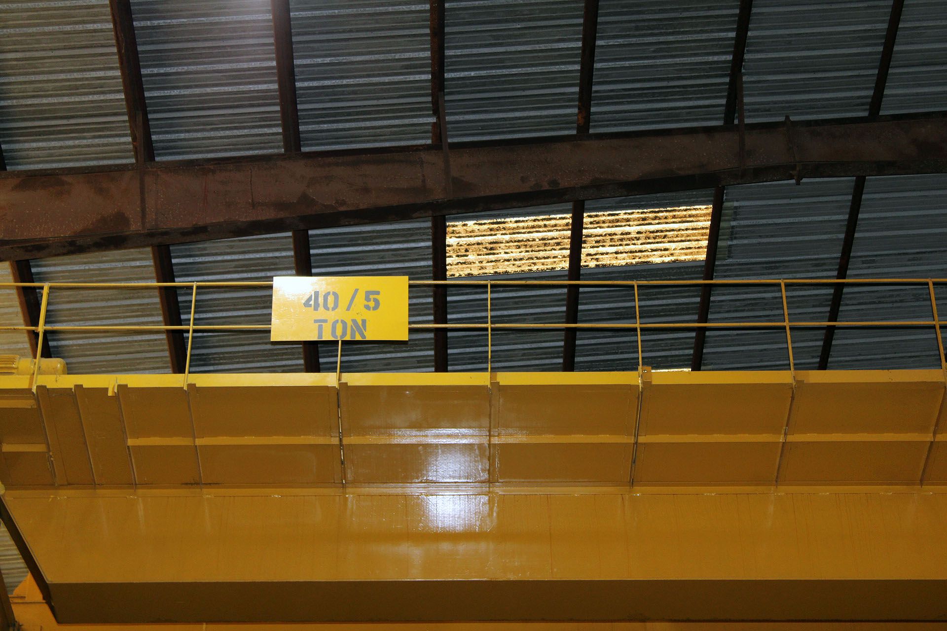 OVERHEAD BRIDGE CRANE, P&H ENGINEERING 40 T. X APPROX. 90’ SPAN, approx. 38’ under hook, dbl. - Bild 3 aus 5