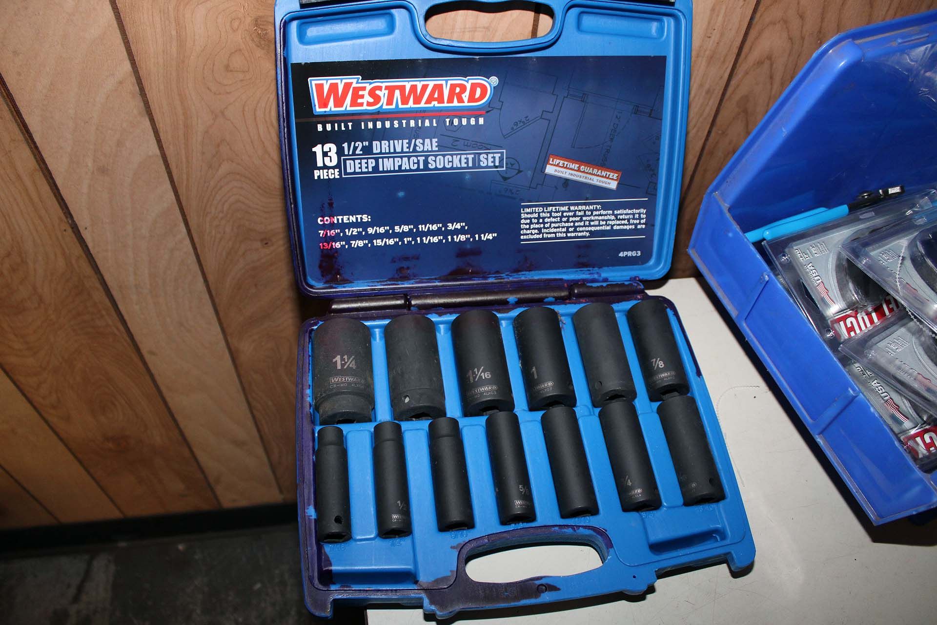 LOT CONSISTING OF: (1) Westward 1/2" drive deep impact socket set (13 pcs.), (11) channel lock 440 - Image 2 of 3