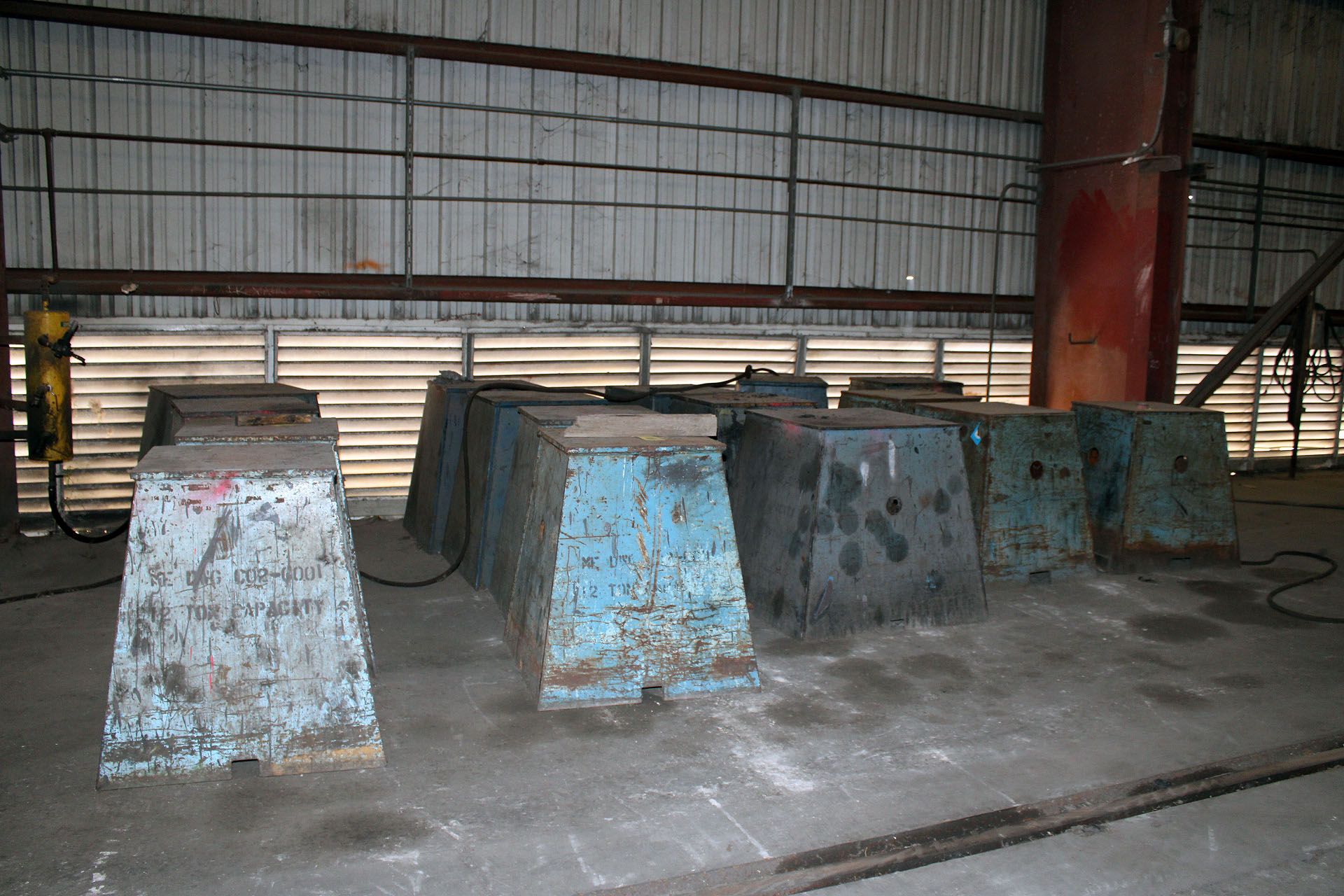 LOT OF TURNING ROLL STANDS (approx. 20), 37" ht., 24" sq. top