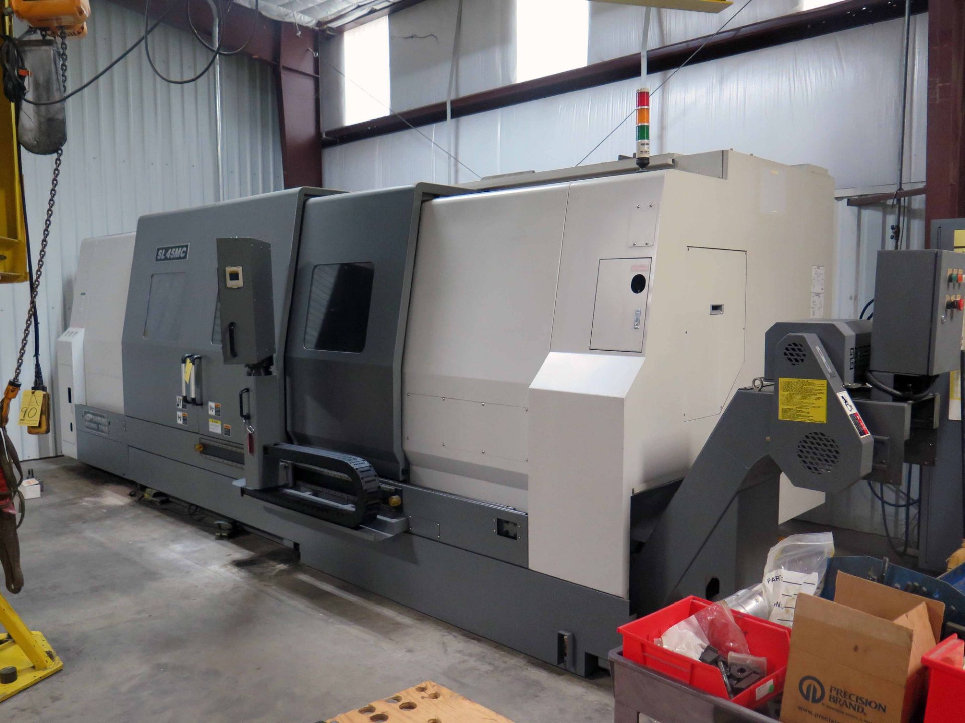 CNC LATHE, SAMSUNG MDL. SL45MC/3000, new 2010, Fanuc Series Oi-TD CNC control, 30.5" swing over bed, - Image 7 of 8