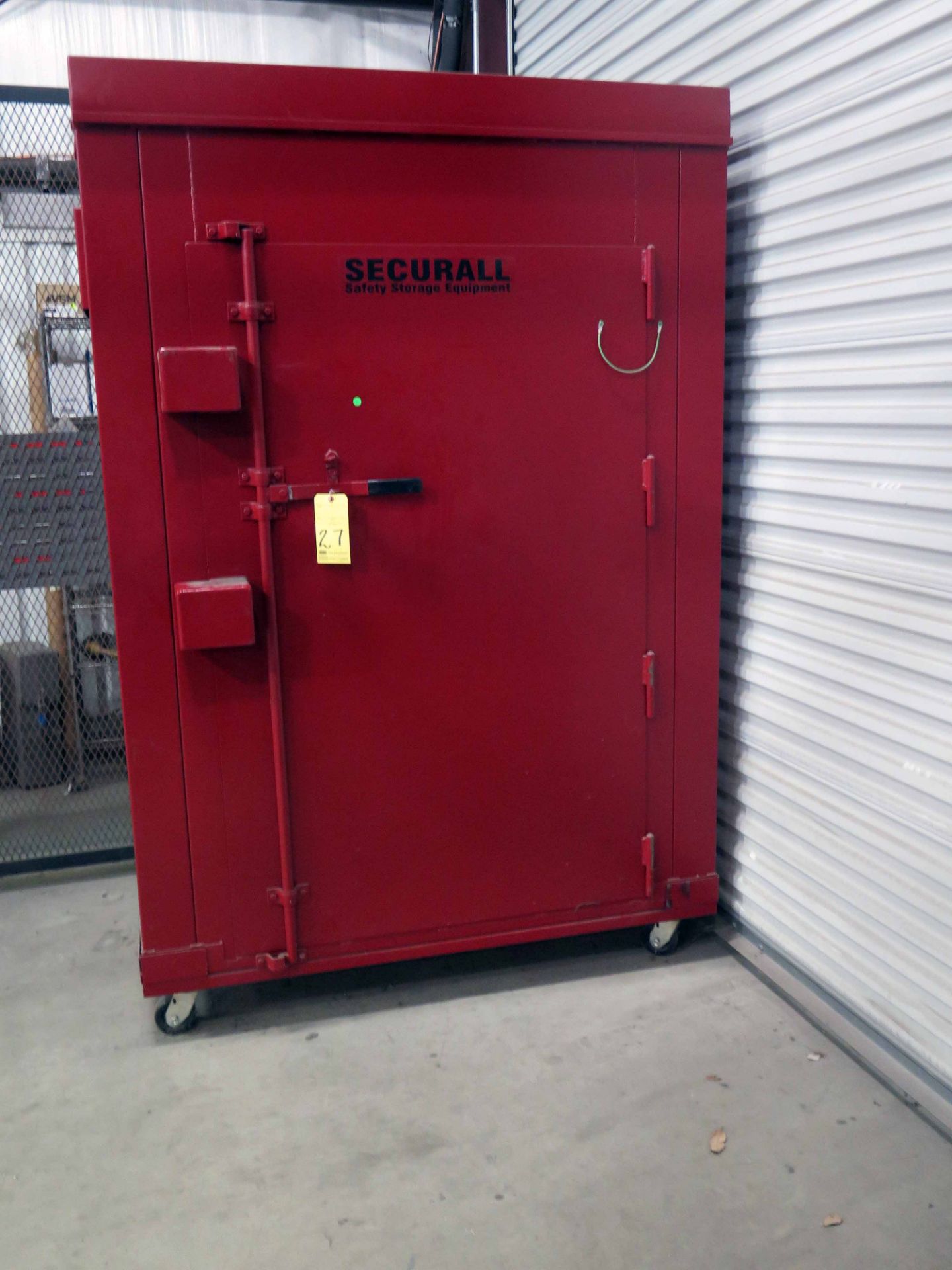 FLAME PROOF STORAGE CABINET, SECURALL