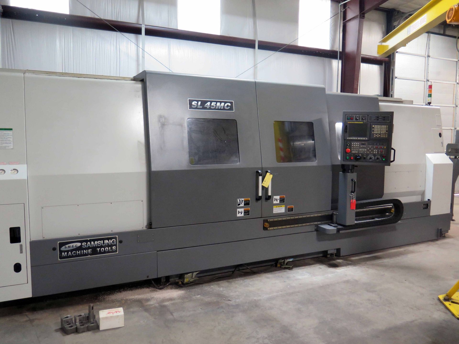 CNC LATHE, SAMSUNG MDL. SL45MC/3000, new 2010, Fanuc Series Oi-TD CNC control, 30.5" swing over bed, - Image 6 of 8