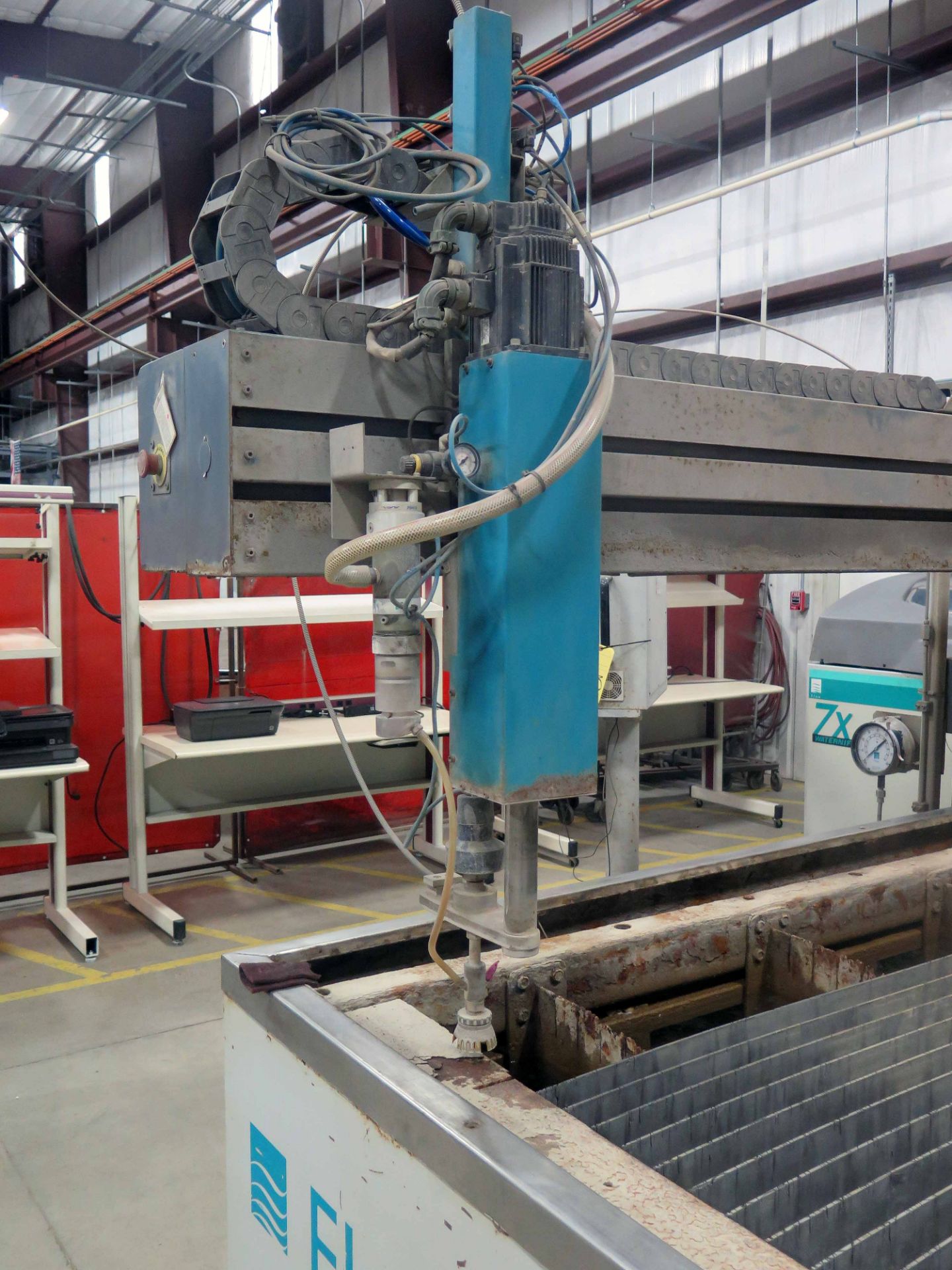 WATERJET CUTTING MACHINE, FLOW MACH II MDL. M2-4020B, new 2011, 78" x 157" tbl., ZX Waternife 30 - Image 8 of 8