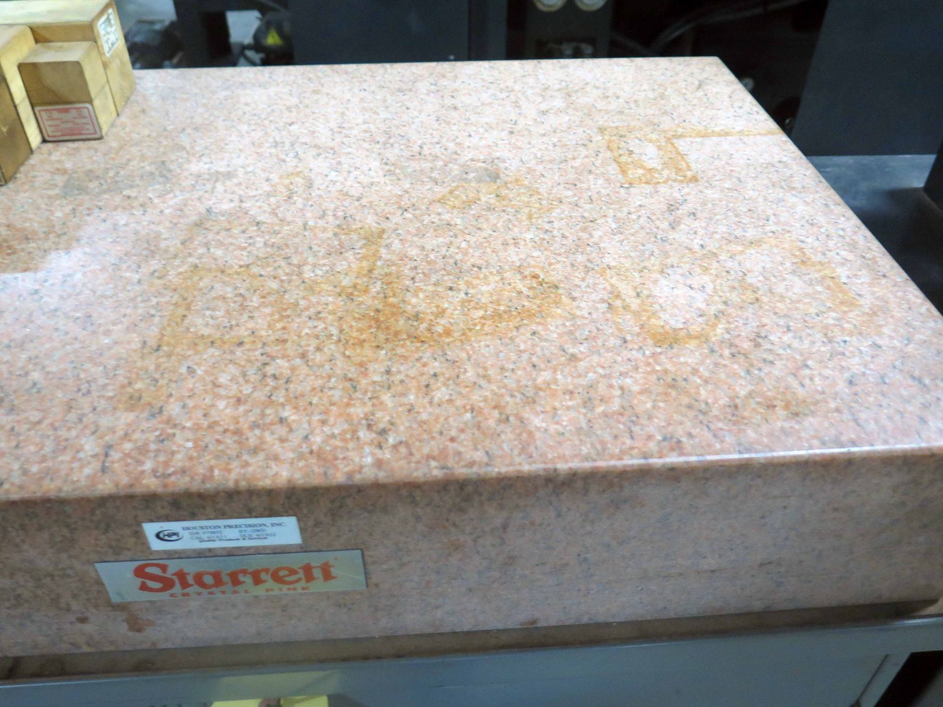 GRANITE SURFACE PLATE, STARRETT, 24” x 36” x 6” thk., Grade A - Image 2 of 2