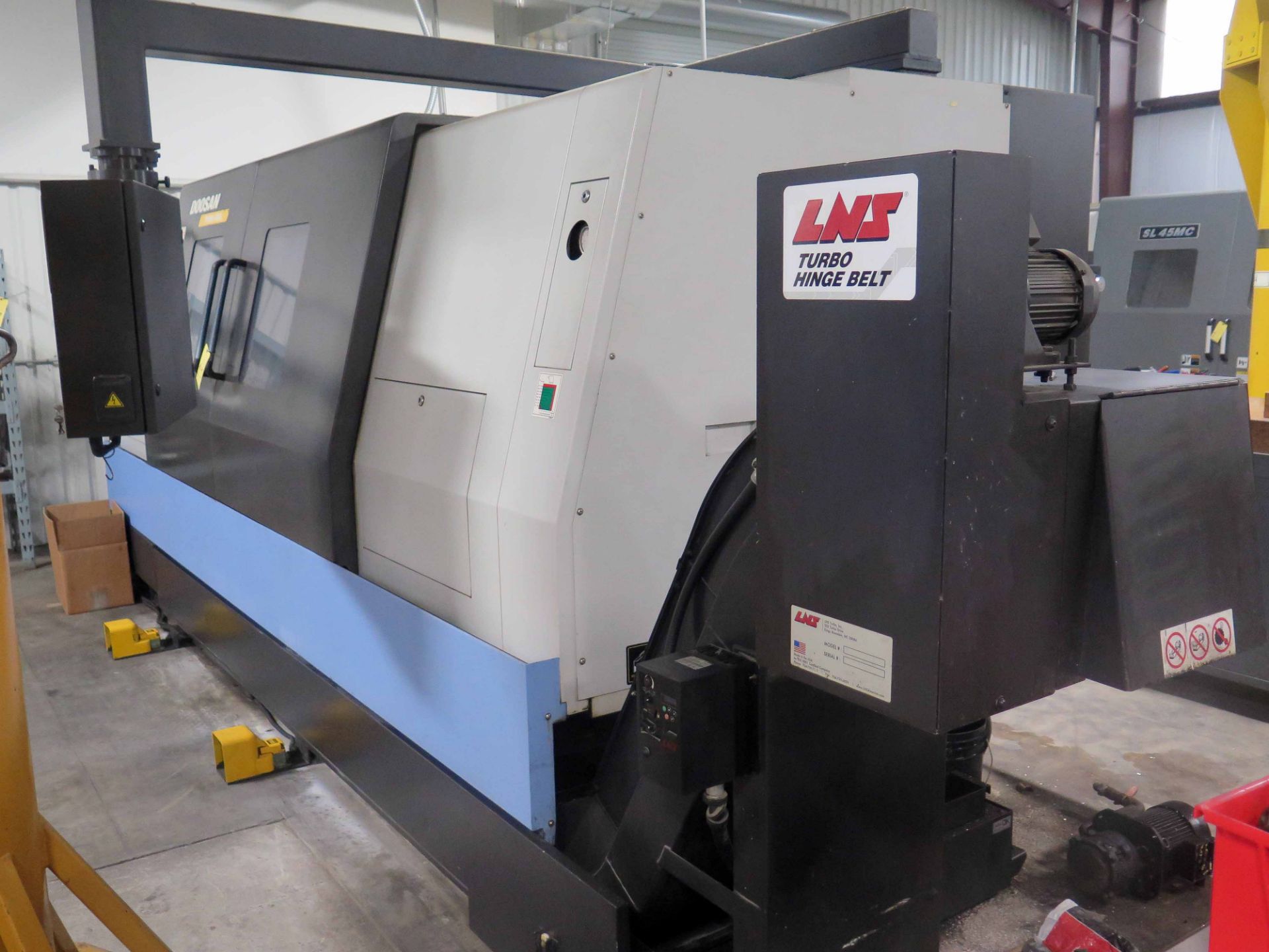 CNC LATHE, DOOSAN PUMA MDL. 400LC, new 2009, Fanuc Series 32i – MDL. A CNC control, 27.5" swing over - Image 5 of 6