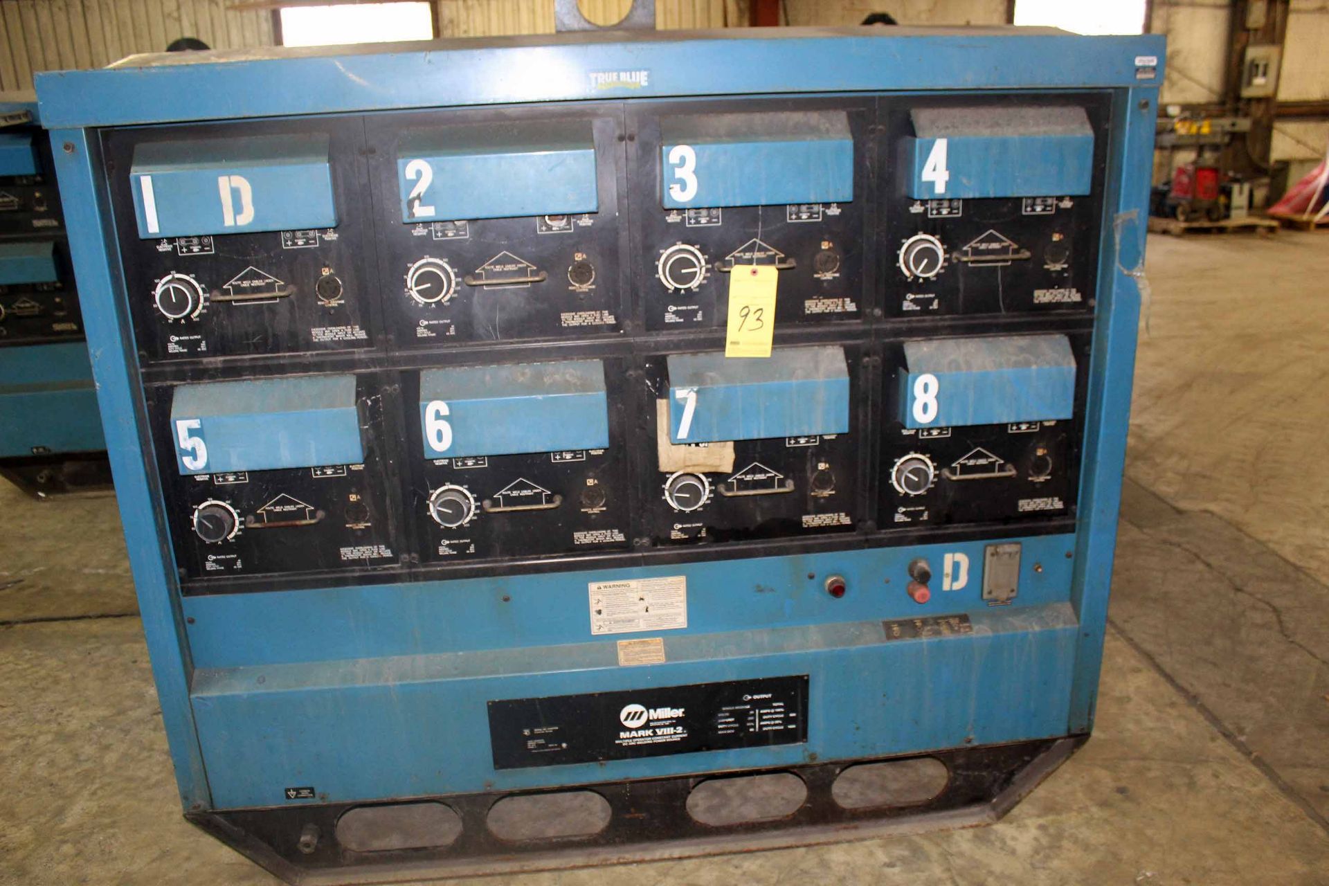 ARC WELDER, MILLER MULTIPLE OPERATOR CONSTANT CURRENT DC, 200 amps @ 40 v., 1,600 duty cycle, S/N
