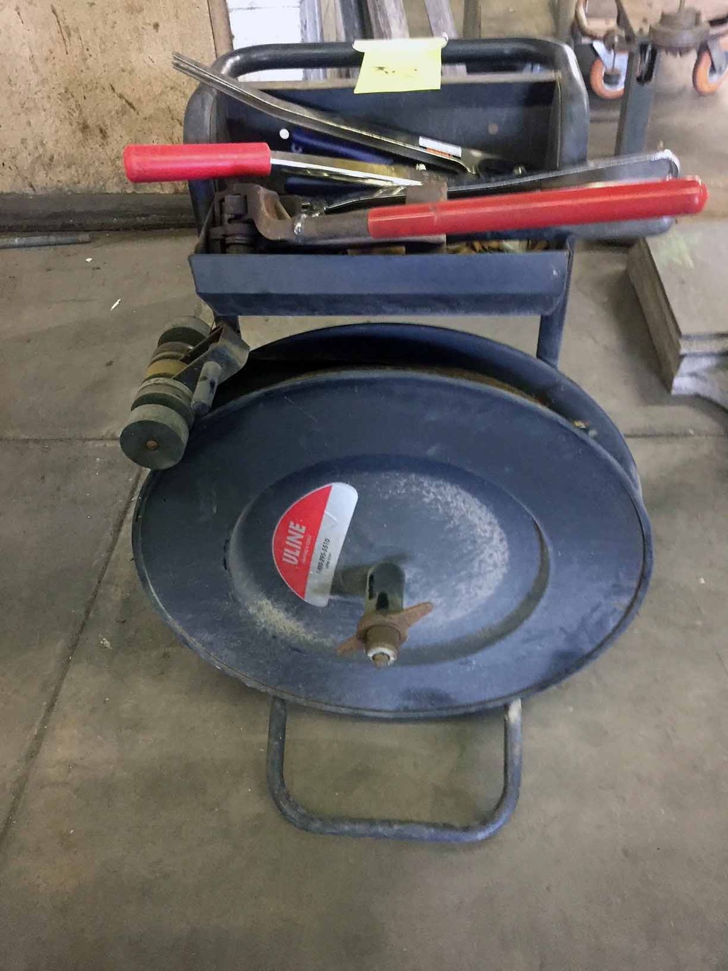 BANDING CART, ULINE, w/tools