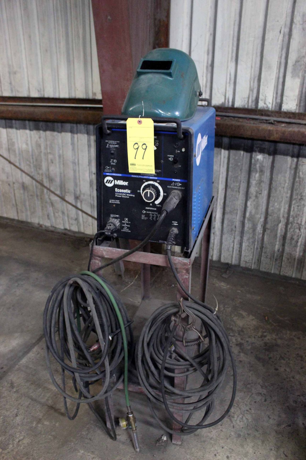 WELDING MACHINE, MILLER MDL. ECONOTIG CC AC/DC POWER SOURCE, 150 amps @ 25 v., 100% duty cycle, S/