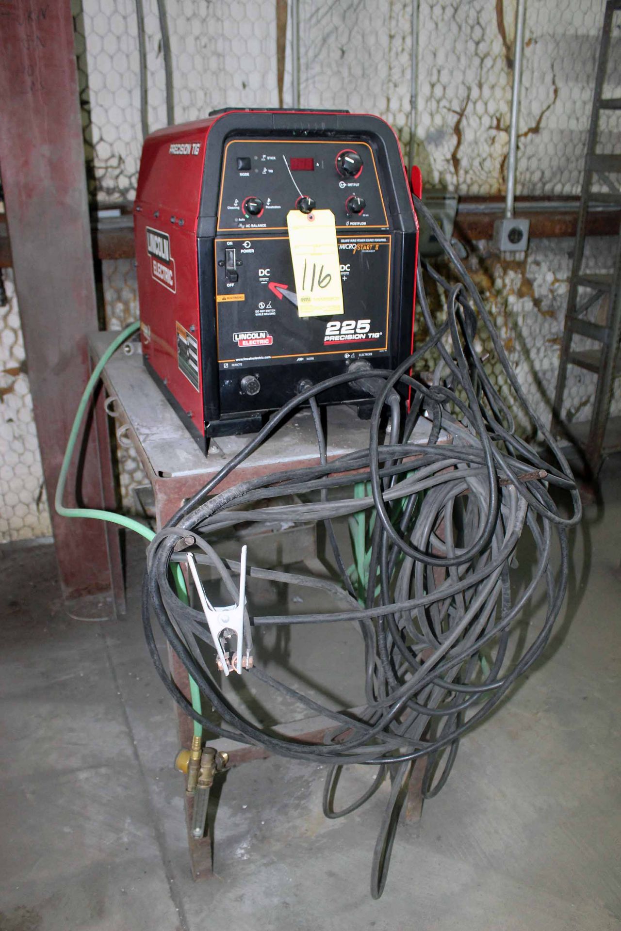 TIG WELDER, LINCOLN MDL. ELECTRIC 225 PRECISION TIG, new 2015, 230 amps @ 29 v., 100% duty cycle,