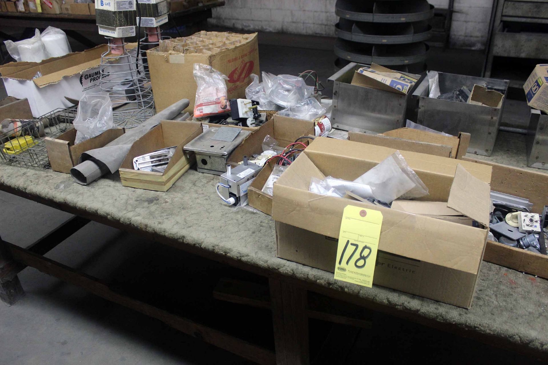 LOT OF MISC. KITCHEN SUPPLIES: electrical, nails, etc.