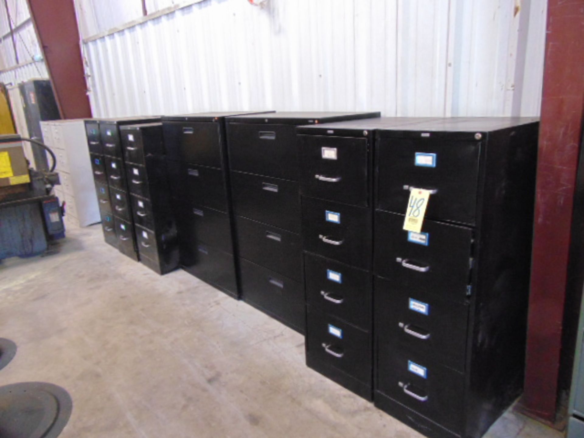 LOT OF FILE CABINETS (9), assorted