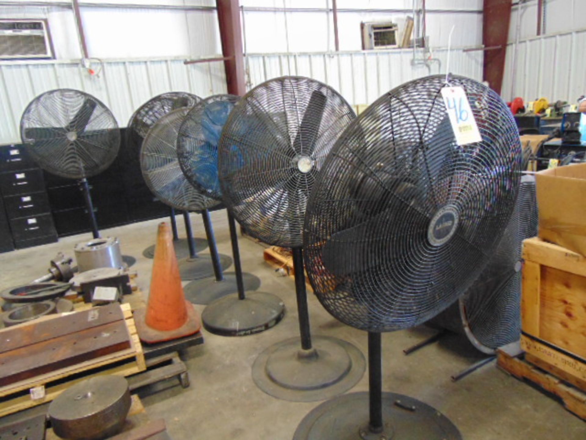 LOT OF PEDESTAL FANS (7), assorted