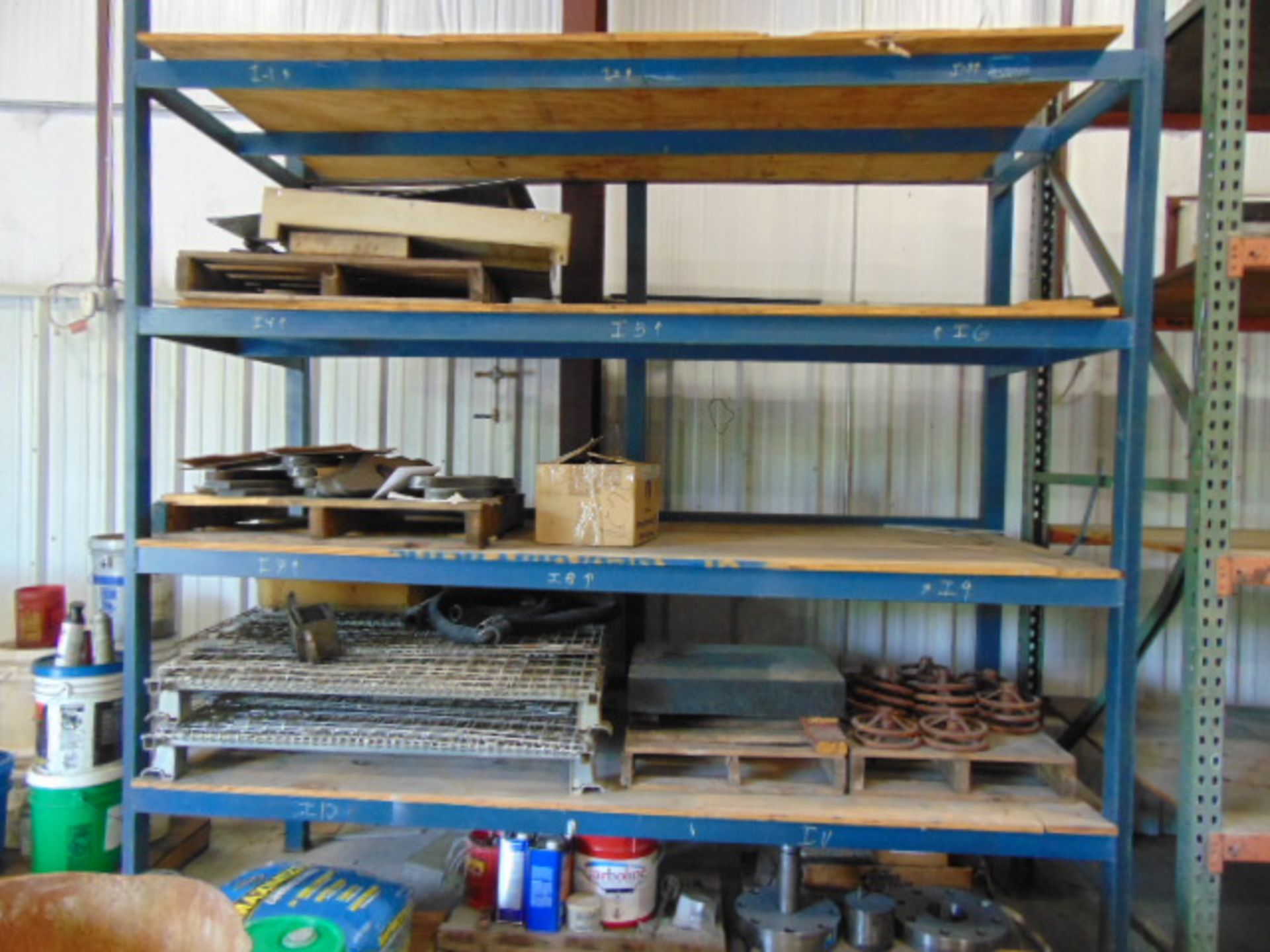 LOT OF RACKS: pallet & steel (contents not included) (racks cannot be removed until contents have - Image 2 of 3