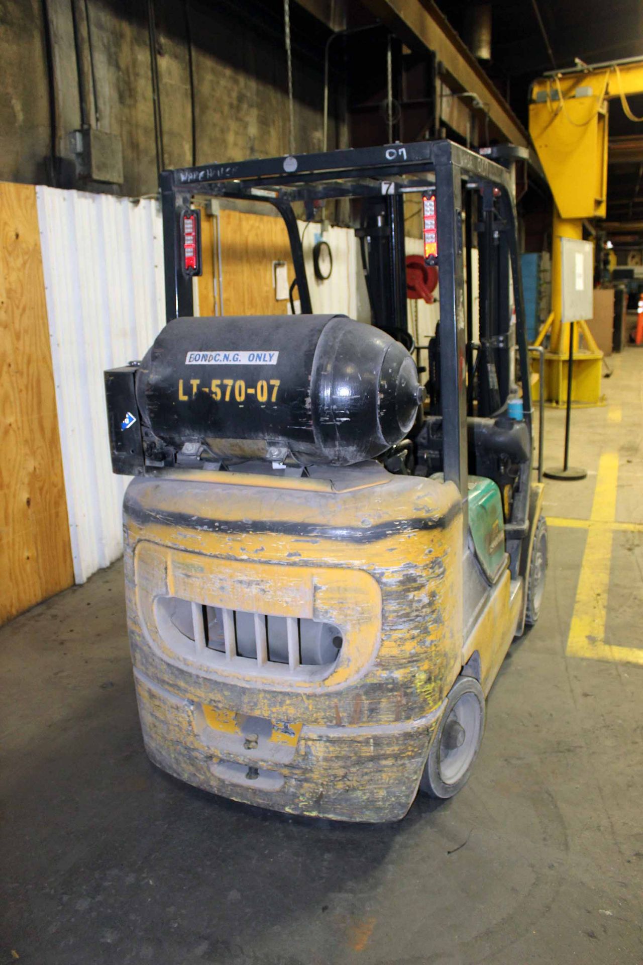 FORKLIFT, KOMATSU 5,000 LB. BASE CAP. MDL. FG25ST-14, 4,450 lb. cap. @ 24” L.C., currently - Image 3 of 3