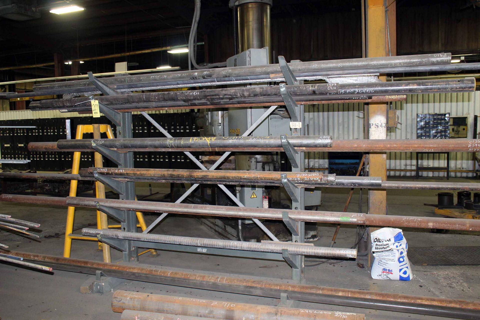 LOT CONSISTING OF: raw materials, seamless tubing, various sizes & lengths (rack included)