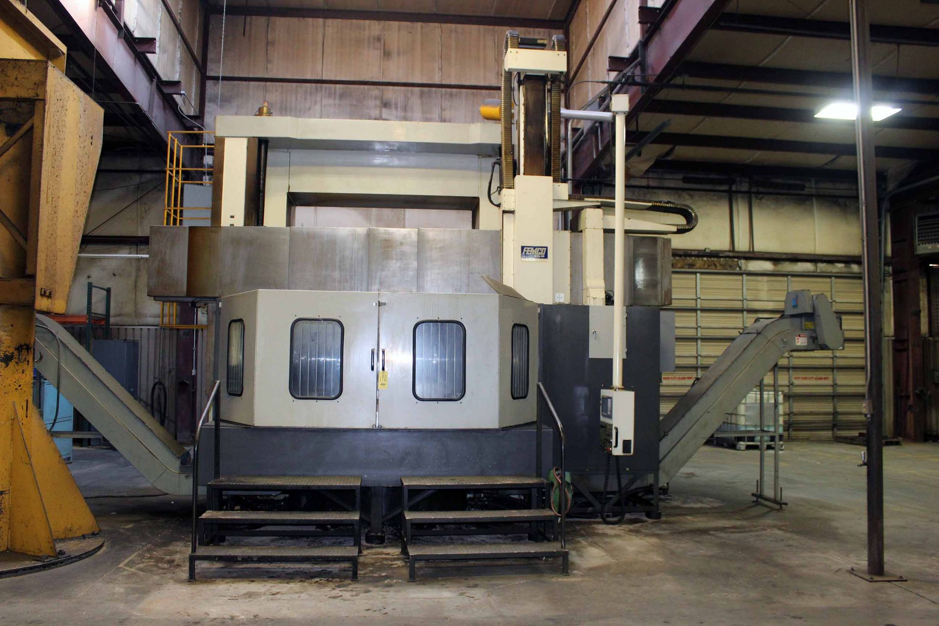 CNC VERTICAL BORING MILL, FEMCO MDL. VL25, new 11/2009, Fanuc 0i-TC CNC control, 118” swing, 70.